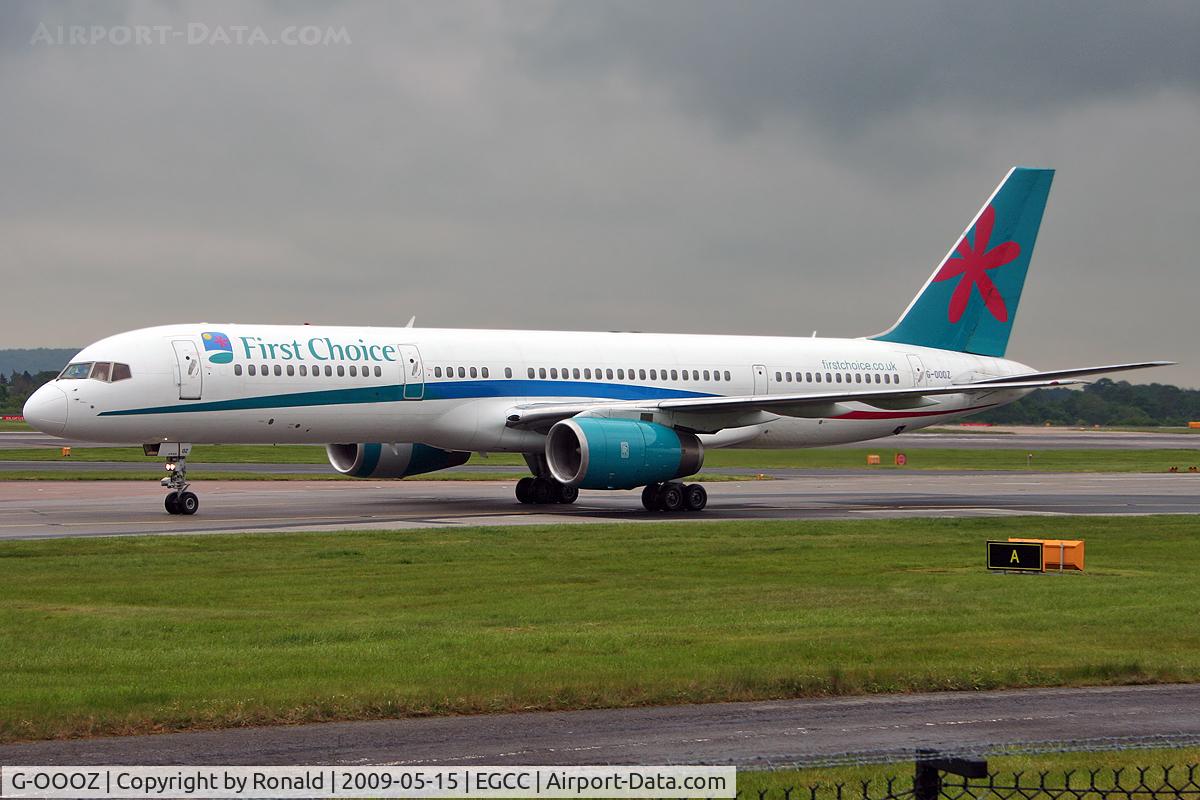 G-OOOZ, 1992 Boeing 757-236 C/N 25593, at man