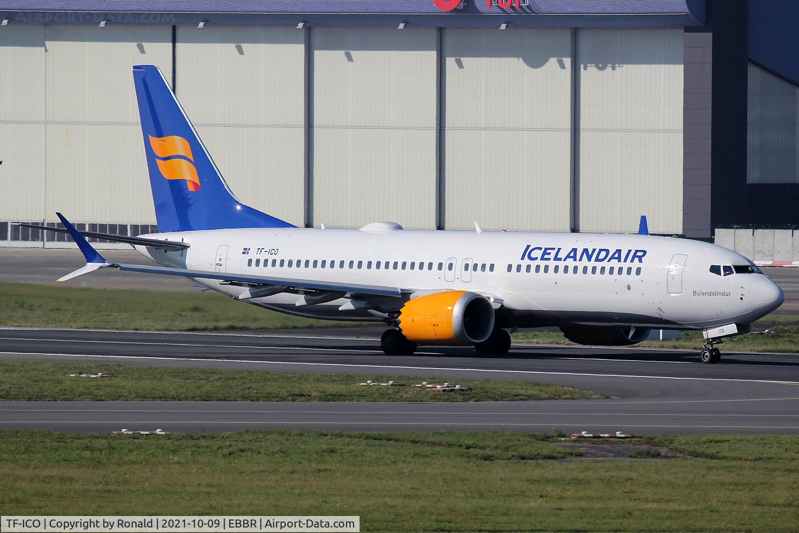 TF-ICO, 2019 Boeing 737-8 MAX C/N 44358, at bru