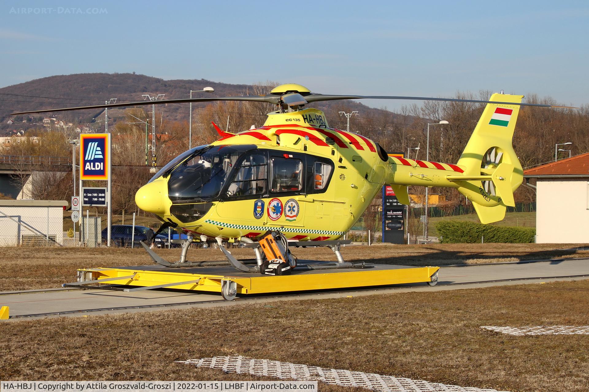 HA-HBJ, 2005 Eurocopter EC-135P-2 C/N 0390, LHBF - Air Ambulance Base, Balatonfüred, Hungary