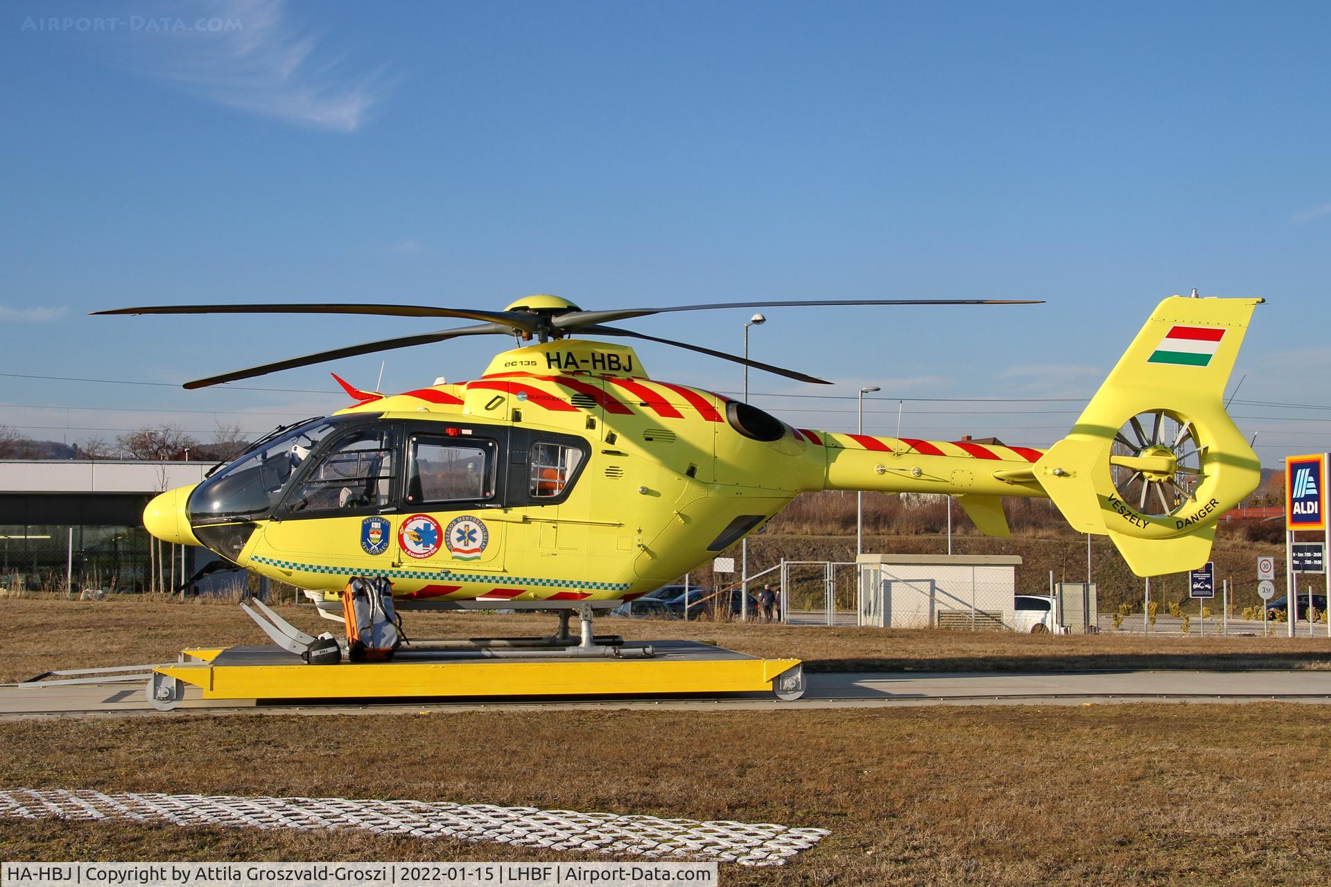 HA-HBJ, 2005 Eurocopter EC-135P-2 C/N 0390, LHBF - Air Ambulance Base, Balatonfüred, Hungary