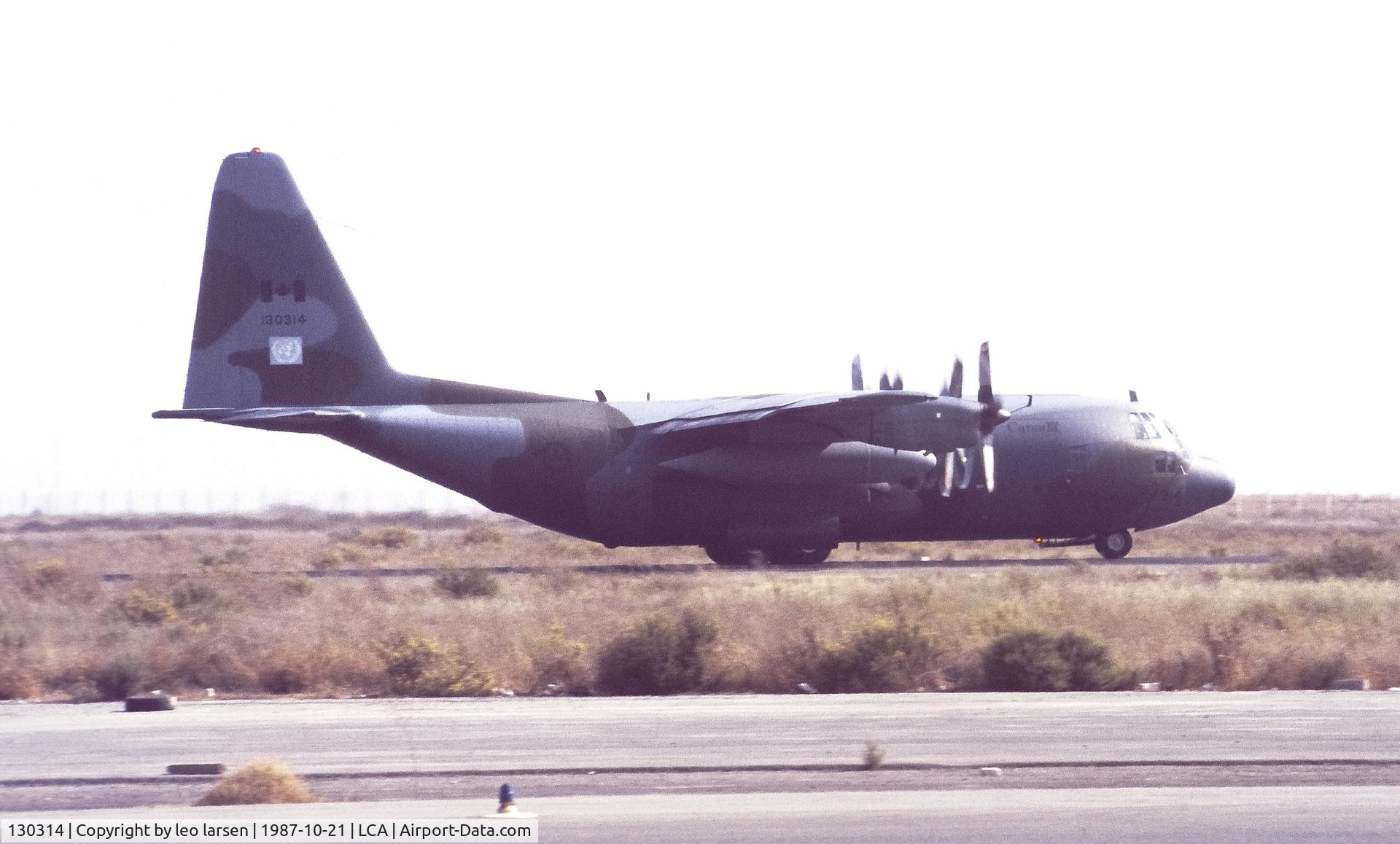 130314, 1965 Lockheed CC-130E Hercules C/N 382-4067, Larnaca 21.10.1987