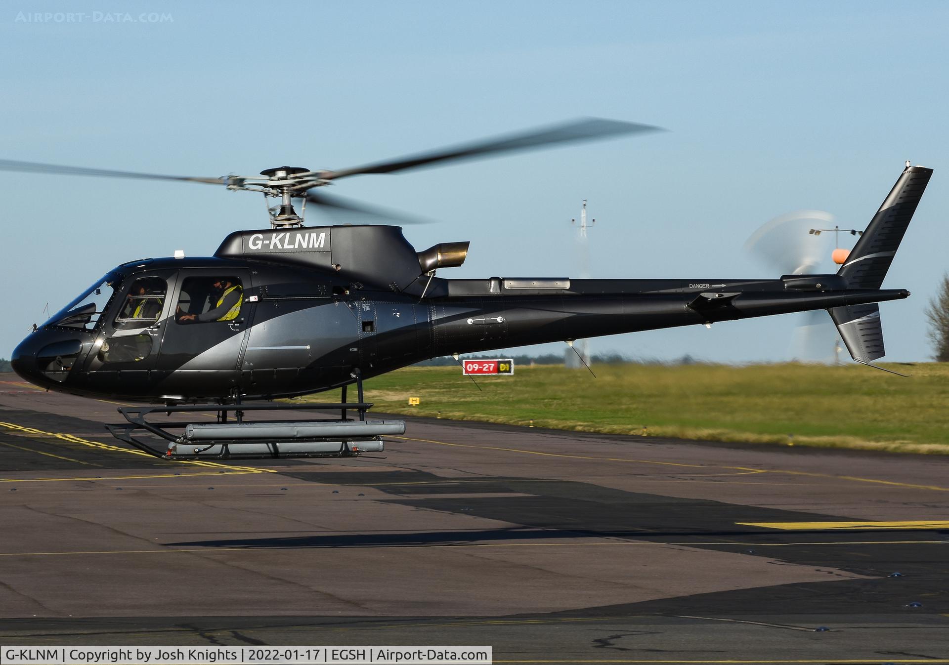 G-KLNM, 2014 Eurocopter AS-350B-3 Ecureuil Ecureuil C/N 7827, Arriving back to Base.