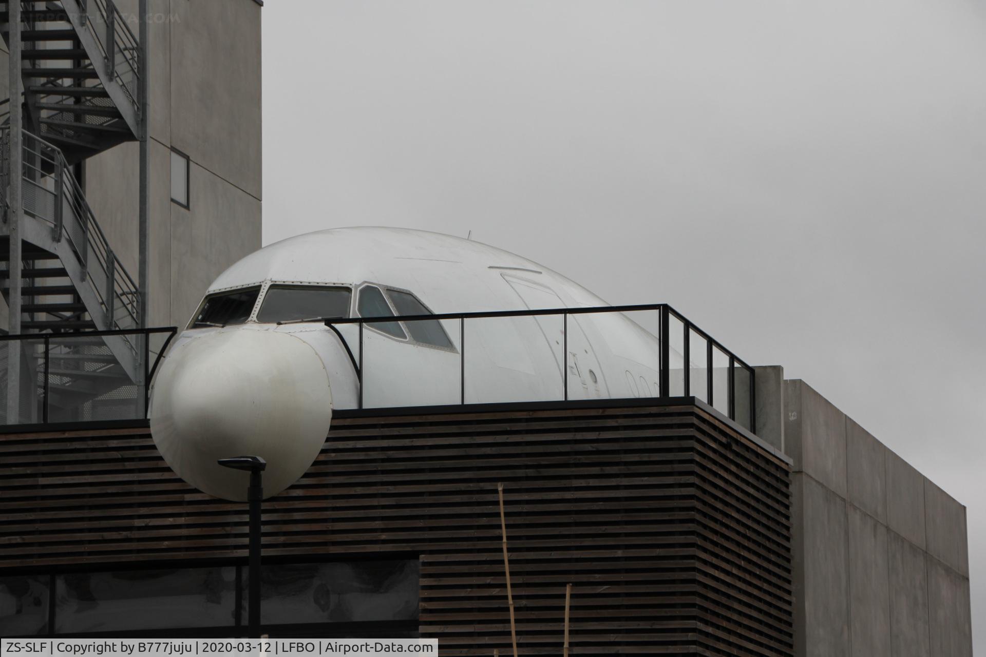 ZS-SLF, 1992 Airbus A340-211 C/N 006, for cabine training at Air Formation Toulouse