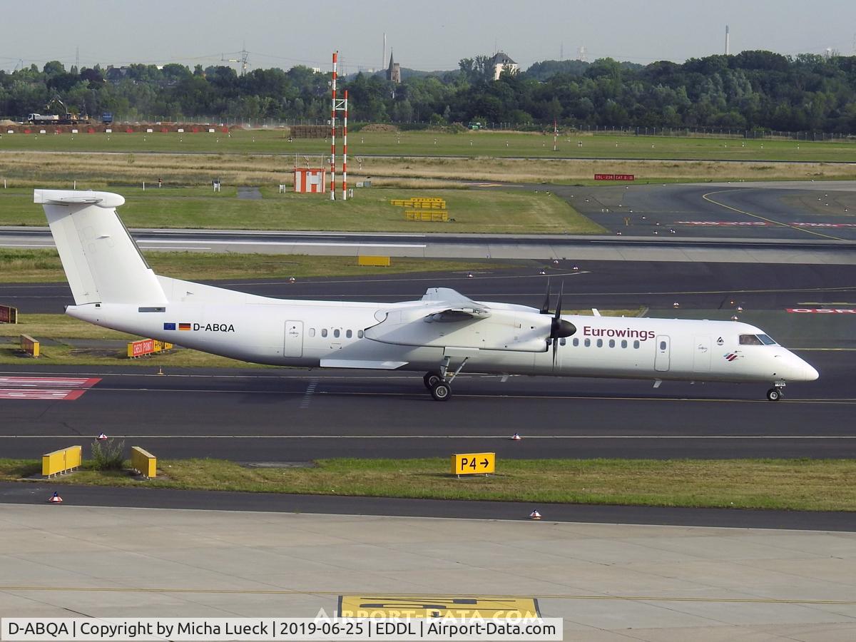 D-ABQA, 2008 De Havilland Canada DHC-8-402Q Dash 8 C/N 4223, At Düsseldorf