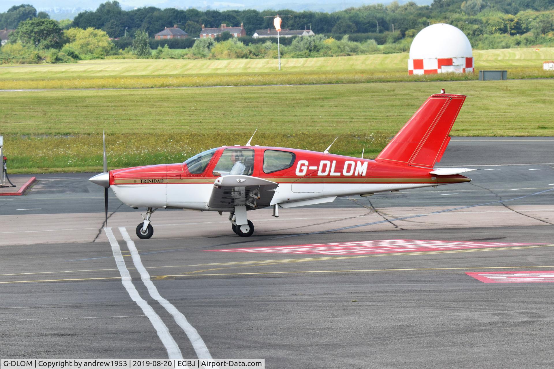 G-DLOM, 1990 Socata TB-20 Trinidad C/N 1102, G-DLOM at Gloucestershire Airport.