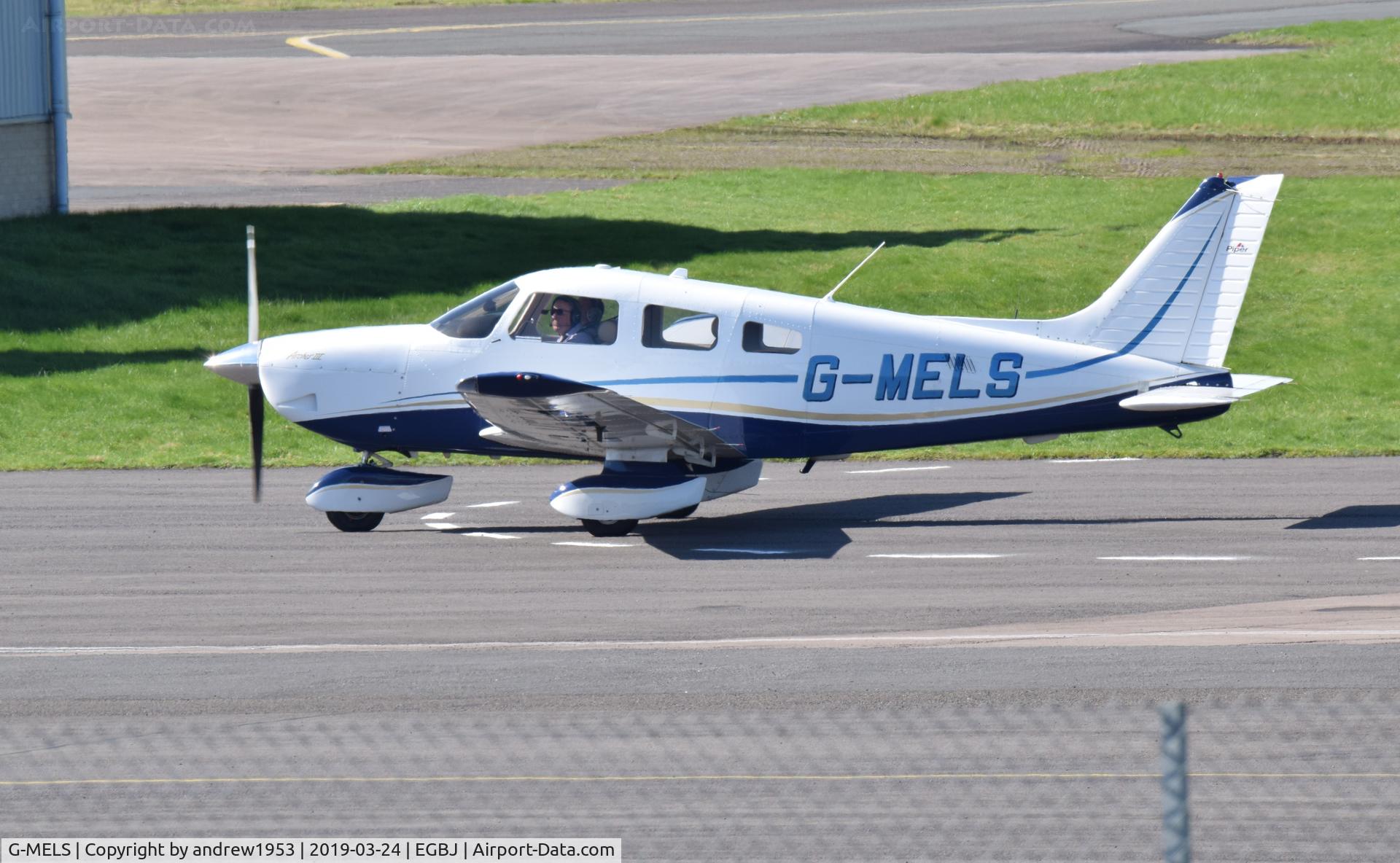 G-MELS, 2006 Piper PA-28-181 Cherokee Archer III C/N 2843633, G-MELS at Gloucestershire Airport.