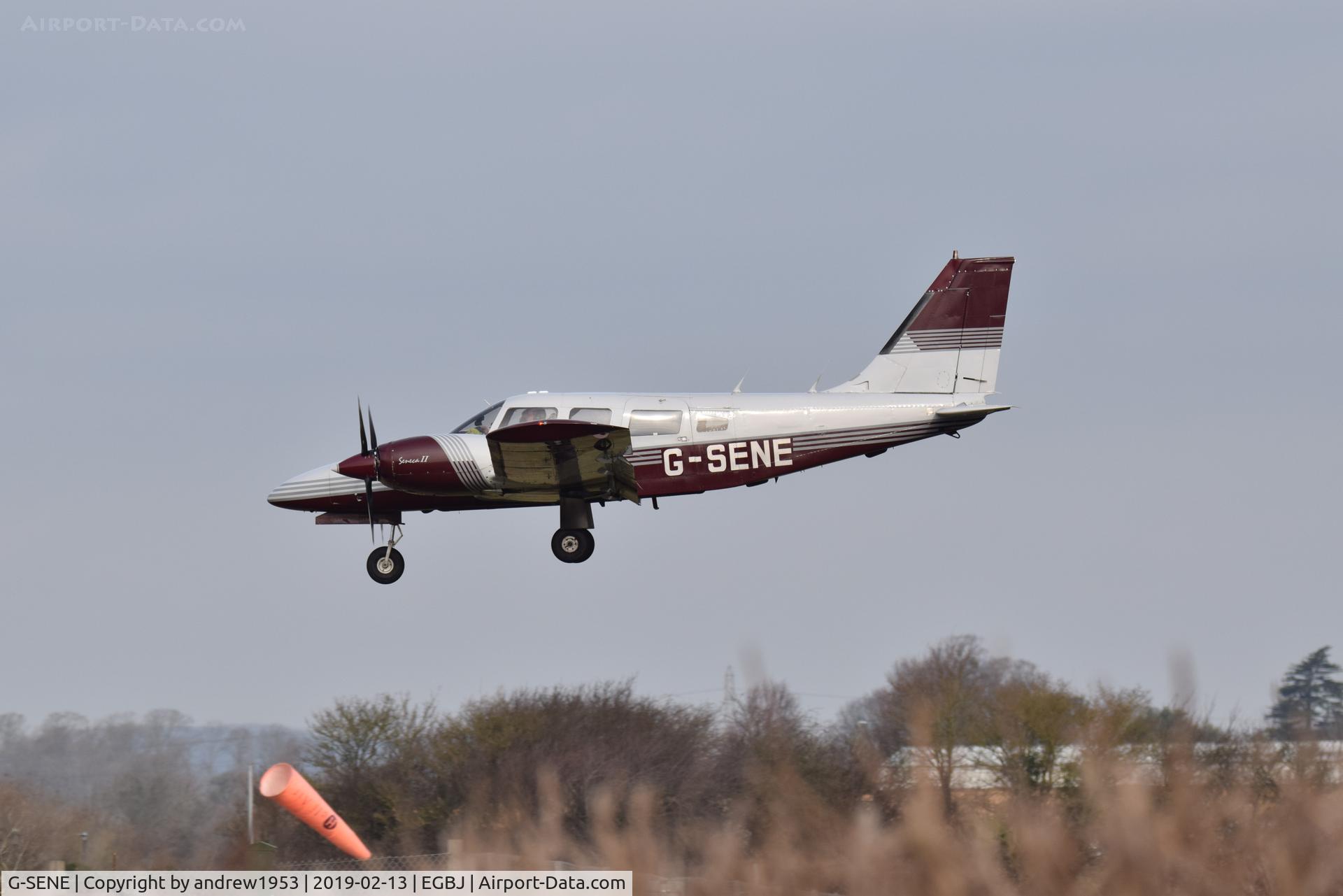 G-SENE, 1980 Piper PA-34-200T Seneca II C/N 34-8170069, G-SENE at Gloucestershire Airport.