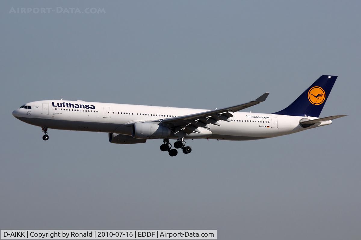 D-AIKK, 2008 Airbus A330-343X C/N 896, at fra