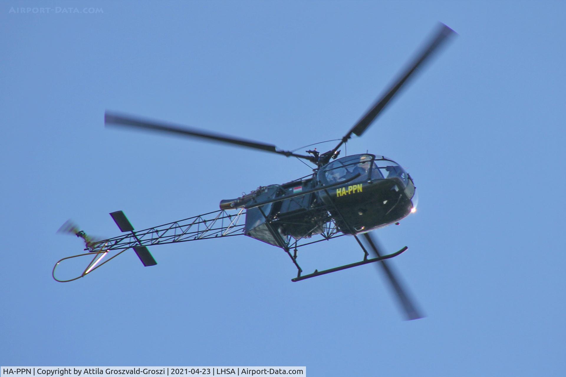 HA-PPN, Sud Aviation SA-318C Alouette II C/N 2100, LHSA - Szentkirályszabadja Airport, Hungary