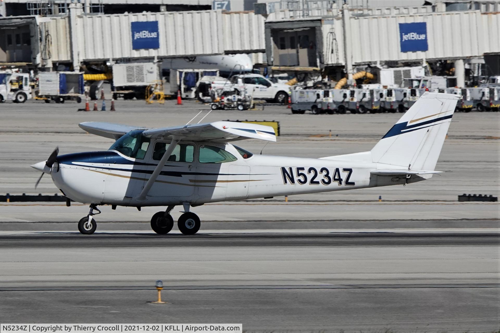 N5234Z, 1968 Cessna 172I C/N 17257122, Just landed at KFLL