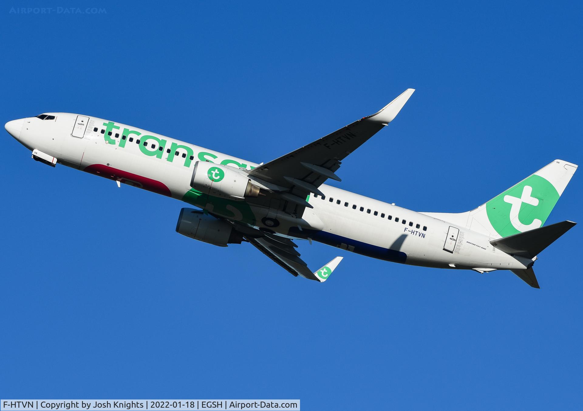 F-HTVN, 2006 Boeing 737-8GJ C/N 34896, Departing After Maintenance With KLMUK Engineering.