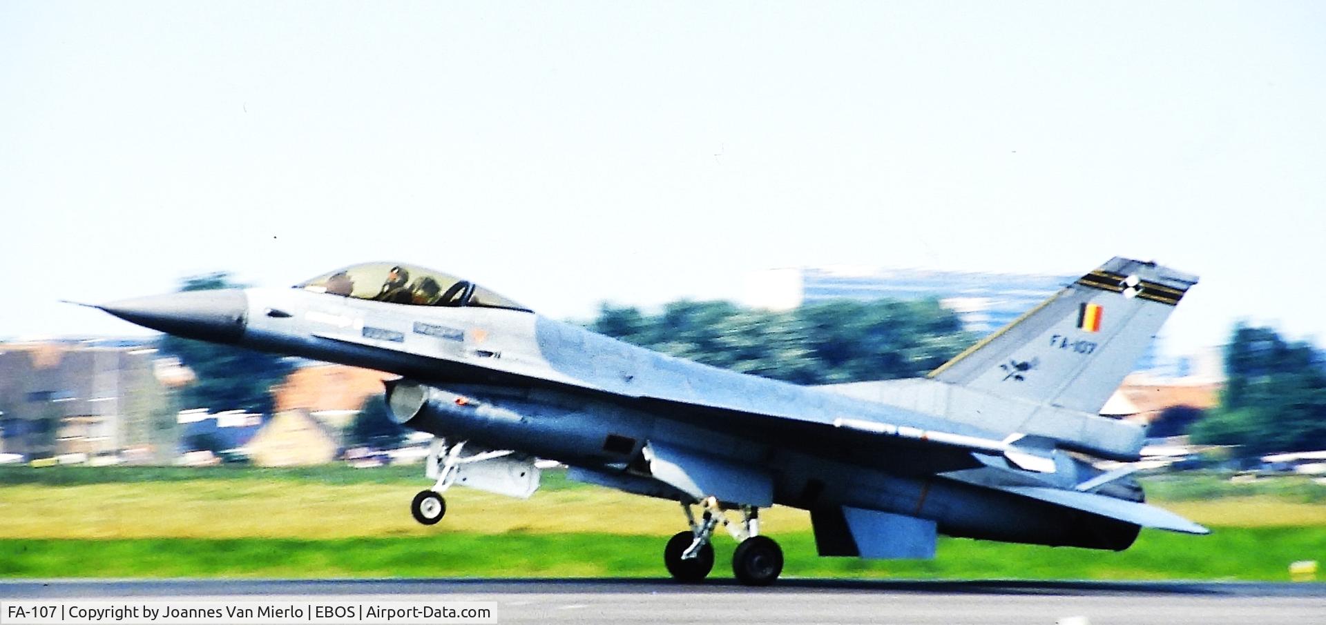 FA-107, 1980 SABCA F-16AM Fighting Falcon C/N 6H-107, Slide scan
