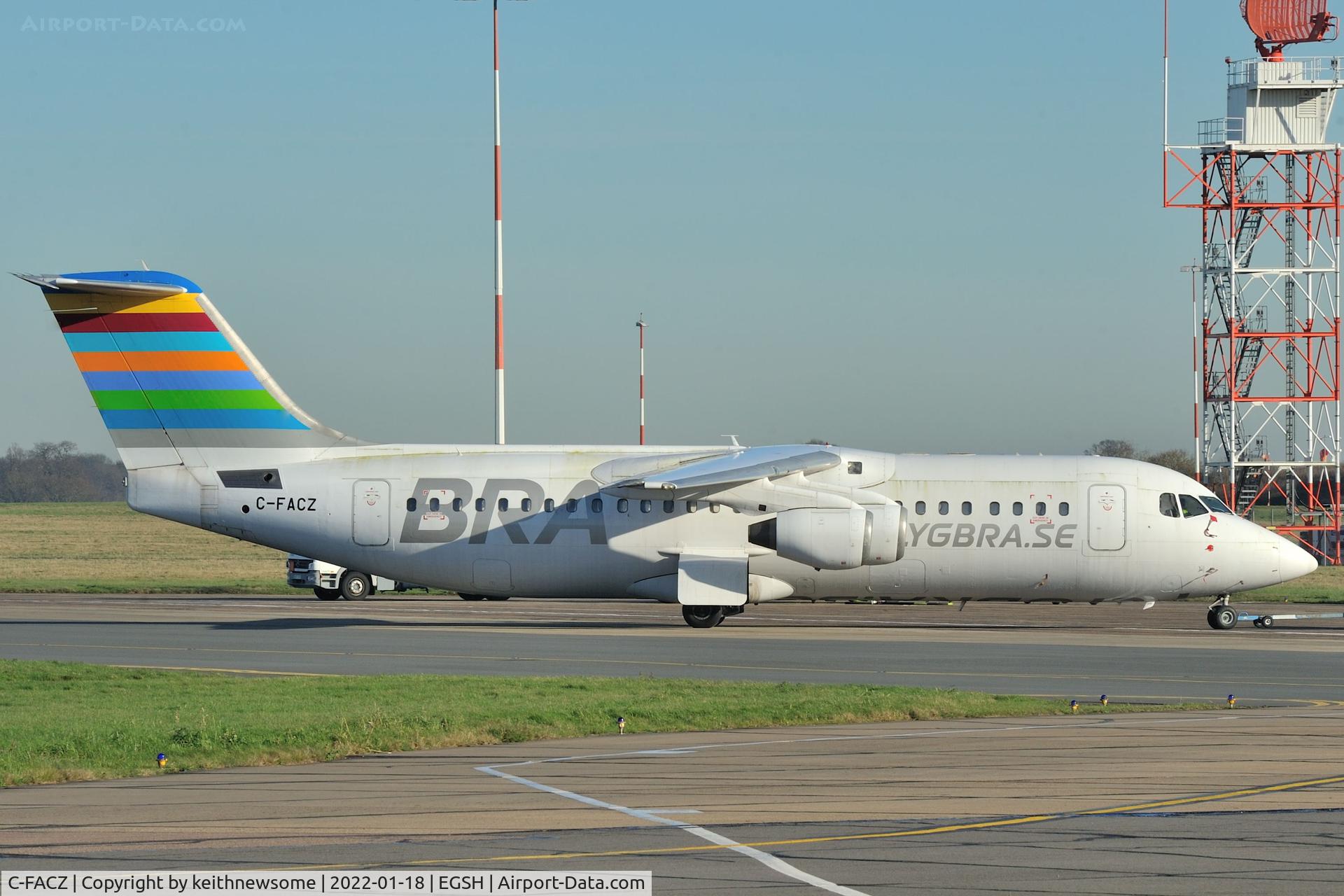 C-FACZ, British Aerospace BAe.146-100 C/N E3244, Storage / Maintenance movement.