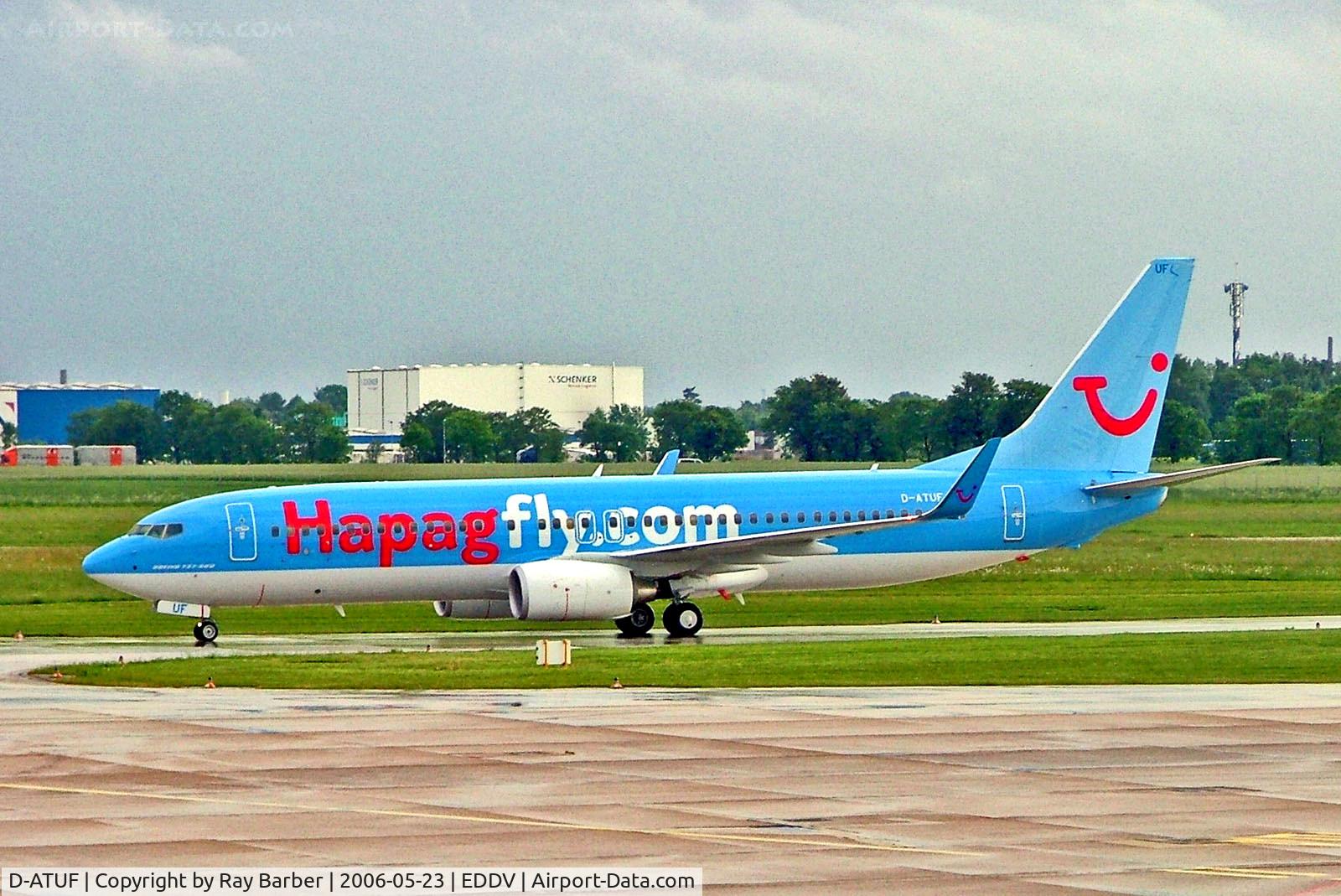 D-ATUF, 2006 Boeing 737-8K5 C/N 34687, D-ATUF   Boeing 737-8K5 [34687] (Hapagfly.com) Hannover~D 23/05/2006