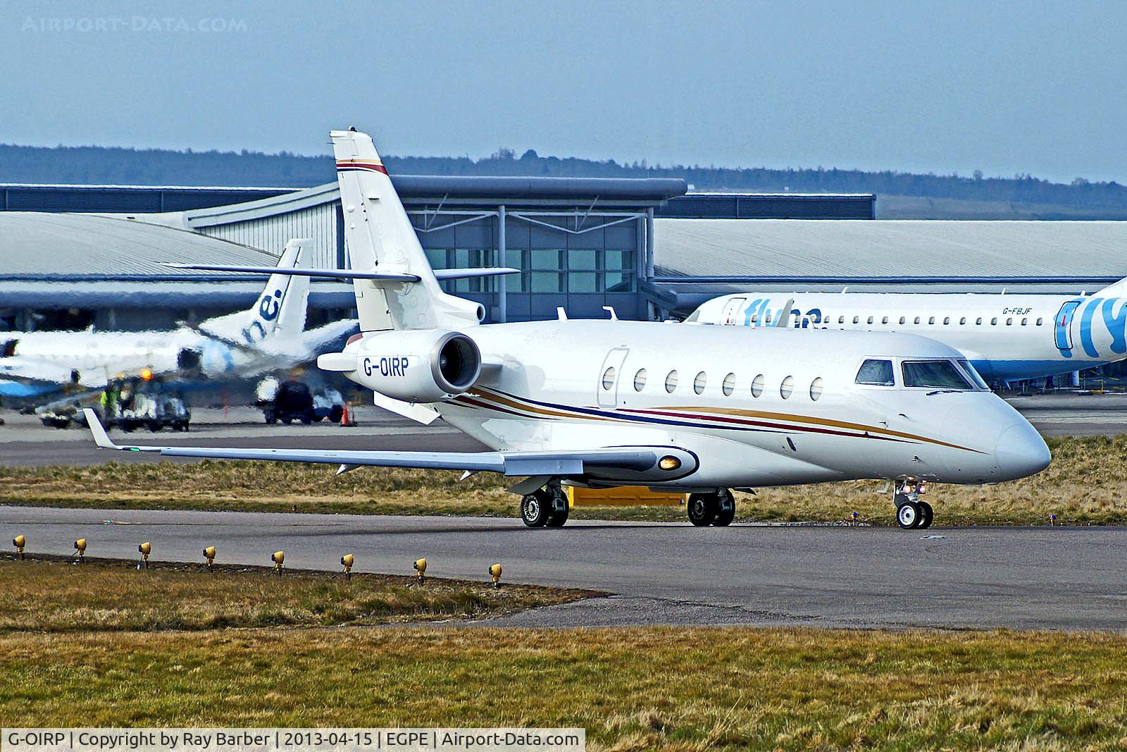 G-OIRP, 2006 Israel Aircraft Industries Gulfstream 200 C/N 142, G-OIRP   I.A.I. 1126 Galaxy G200 [142] (Air Charter Scotland Ltd) Inverness (Dalcross)~G 15/04/2013