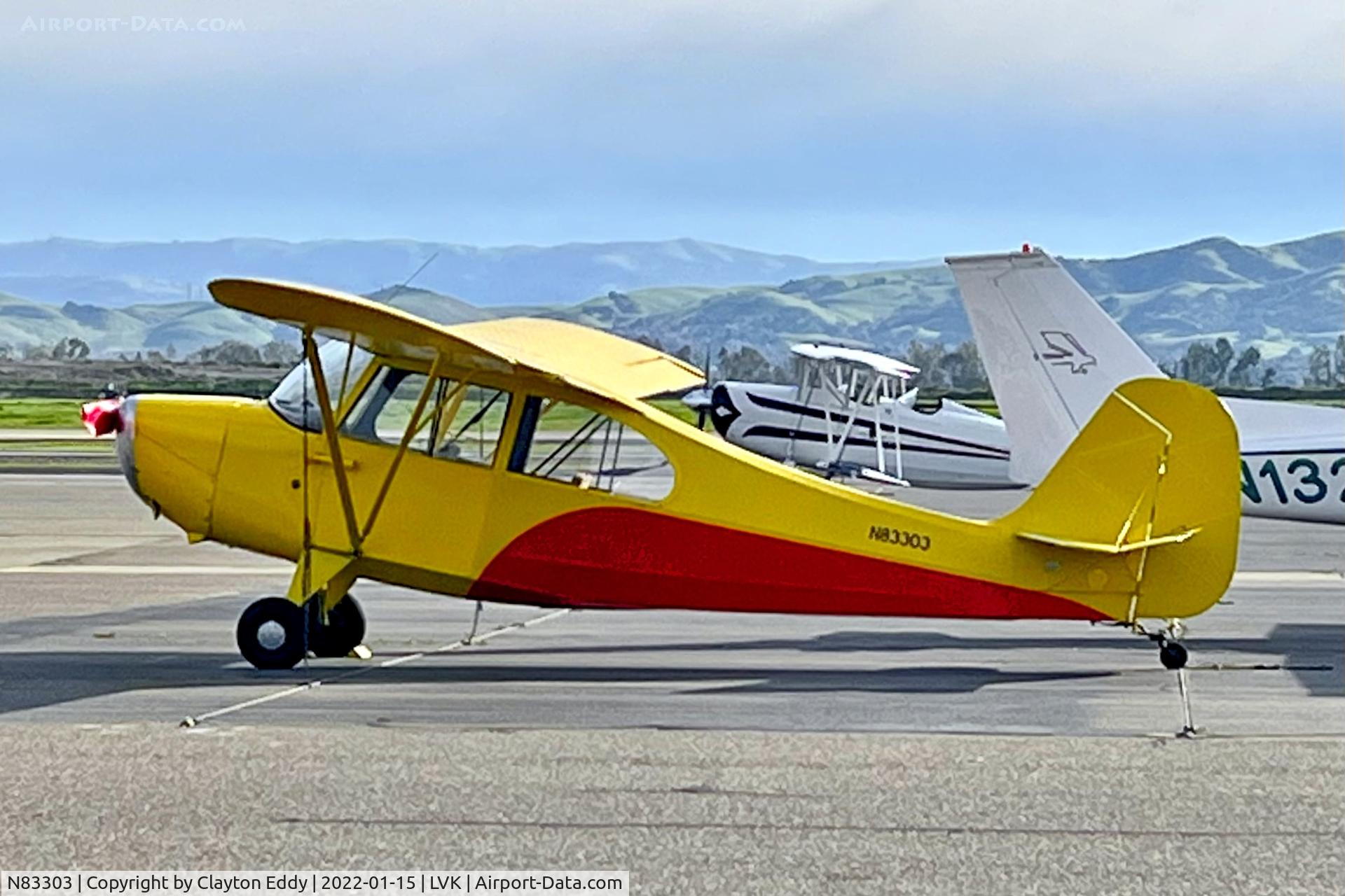 N83303, 1946 Aeronca 7AC Champion C/N 7AC-1970, Livermore Airport California 2022.