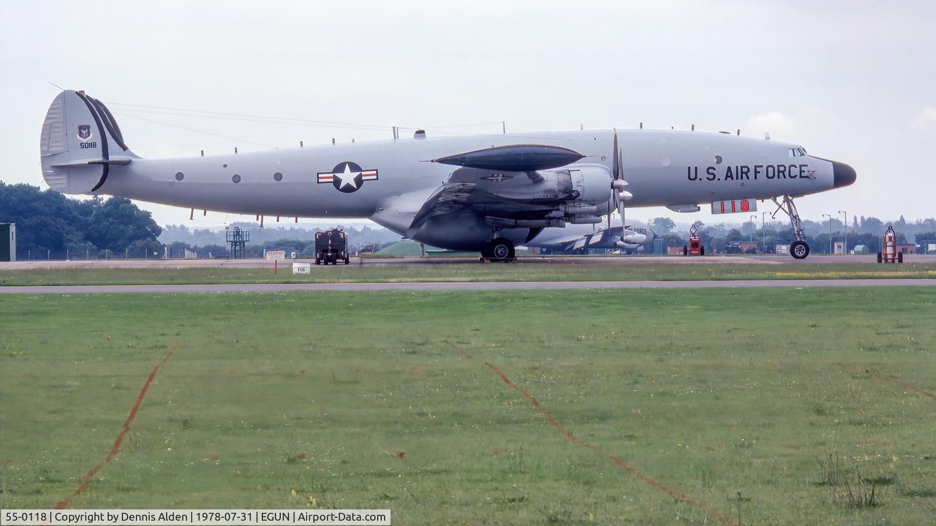 55-0118, 1955 Lockheed EC-121T Warning Star C/N 1049A-4391, Parked at RAF Mildenhall