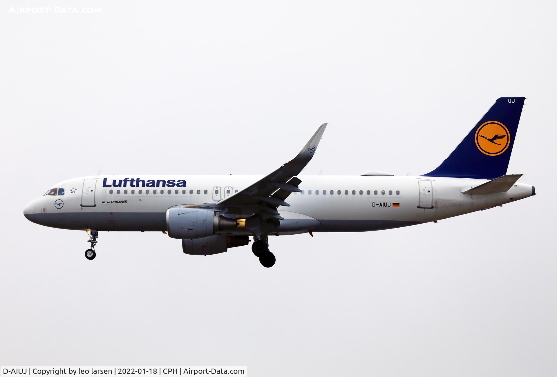 D-AIUJ, 2014 Airbus A320-214 C/N 6301, Copenhagen 18.1.2022