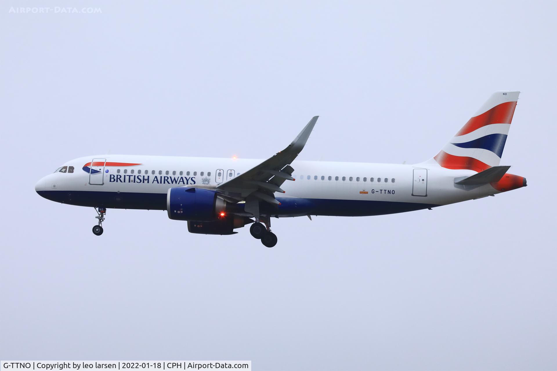 G-TTNO, 2020 Airbus A320-251N C/N 10388, Copenhagen 18.1.2022