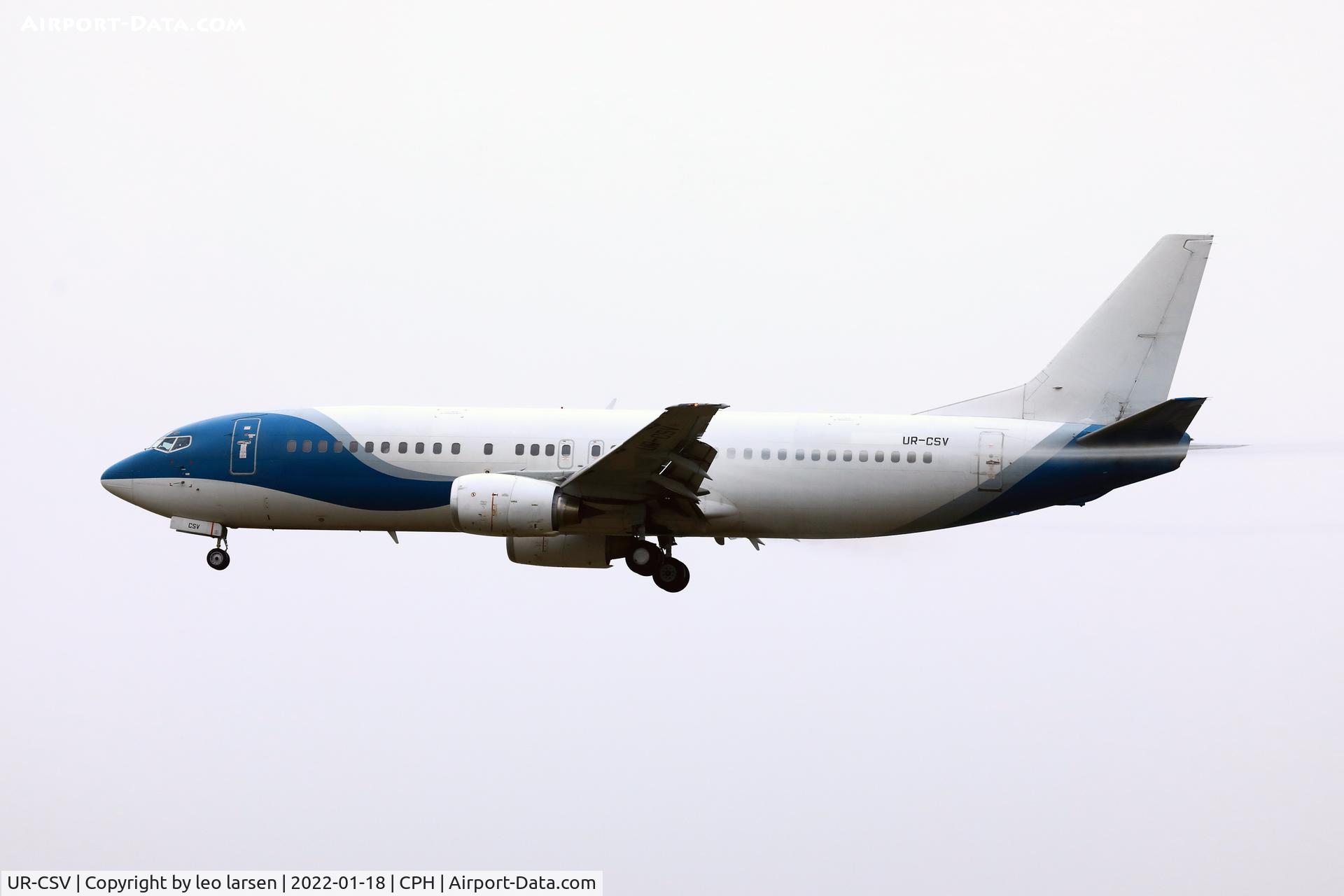 UR-CSV, 1994 Boeing 737-4K5 C/N 27831, Copenhagen 18.1.2022