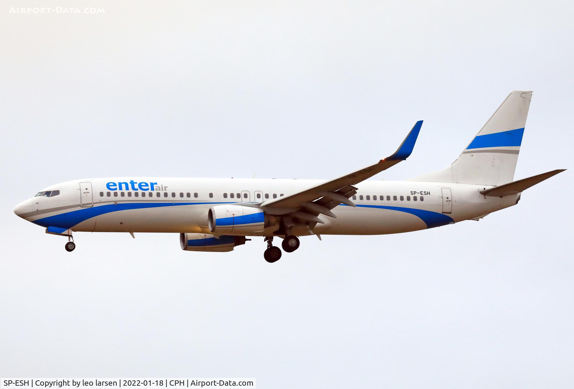 SP-ESH, 2009 Boeing 737-81M C/N 35287, Copenhagen 18.1.2022