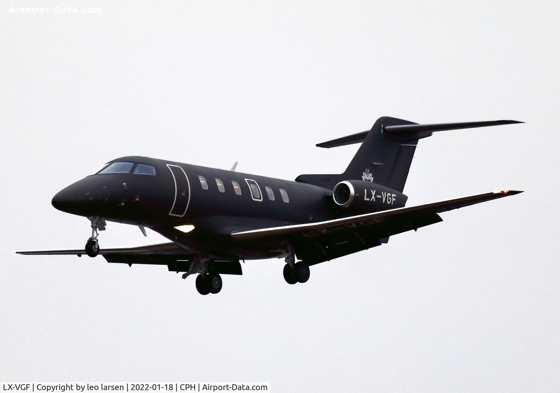 LX-VGF, 2019 Pilatus PC-24 C/N 133, Copenhagen 18.1.2022