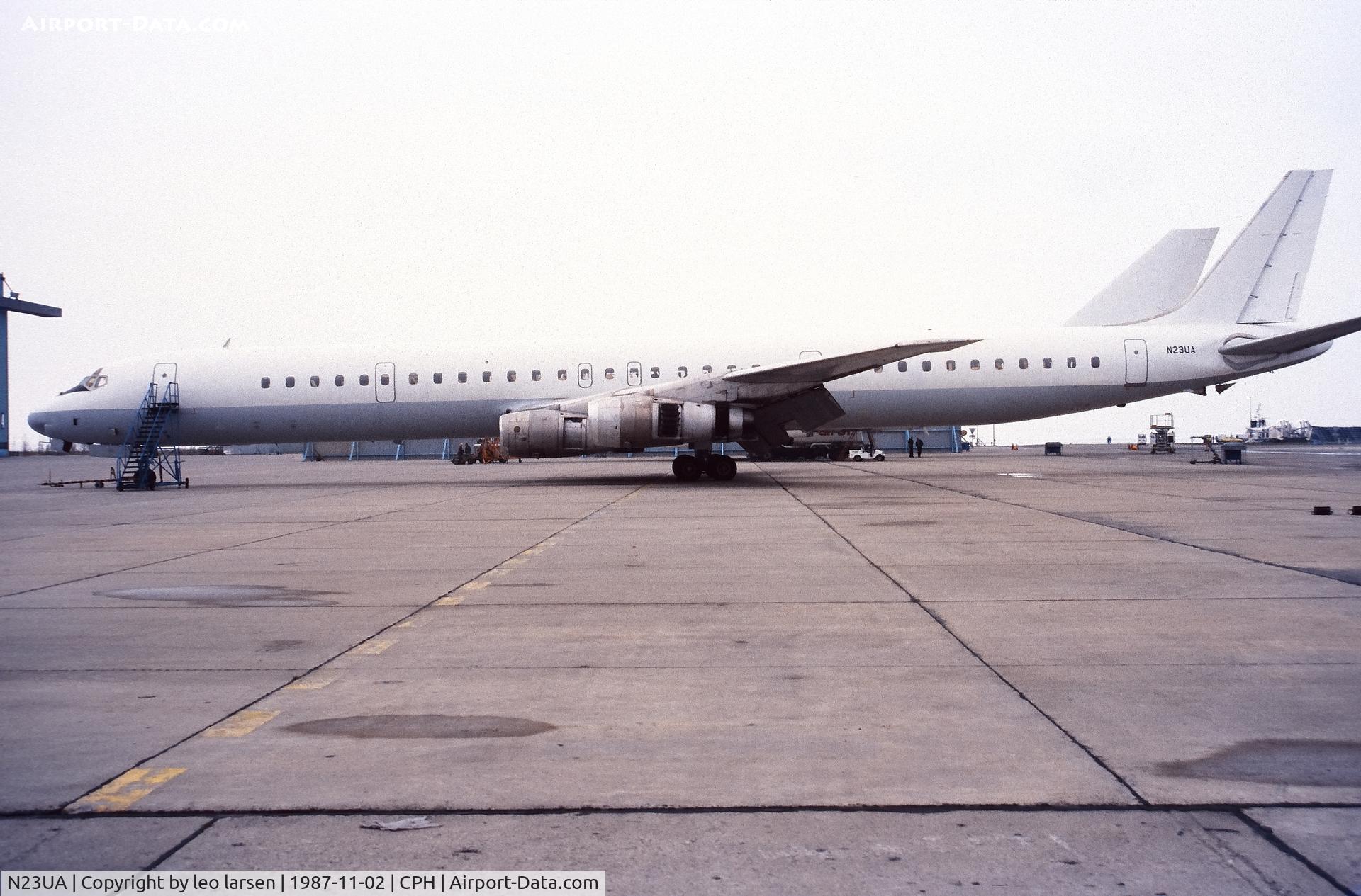 N23UA, 1967 Douglas DC-8-61 C/N 45893, Copenhagen 2.11.1987