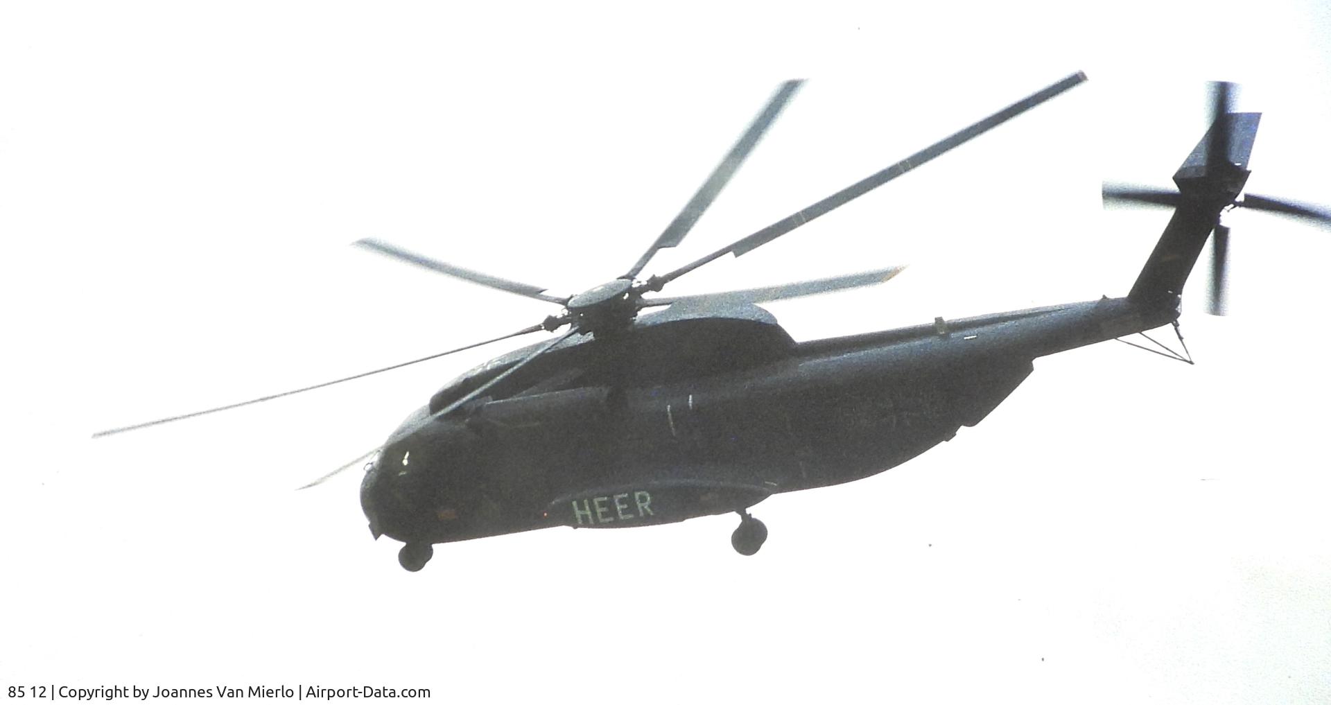 85 12, Sikorsky (VFW-Fokker) CH-53GS C/N V65-110, Werl 1980 slide scan