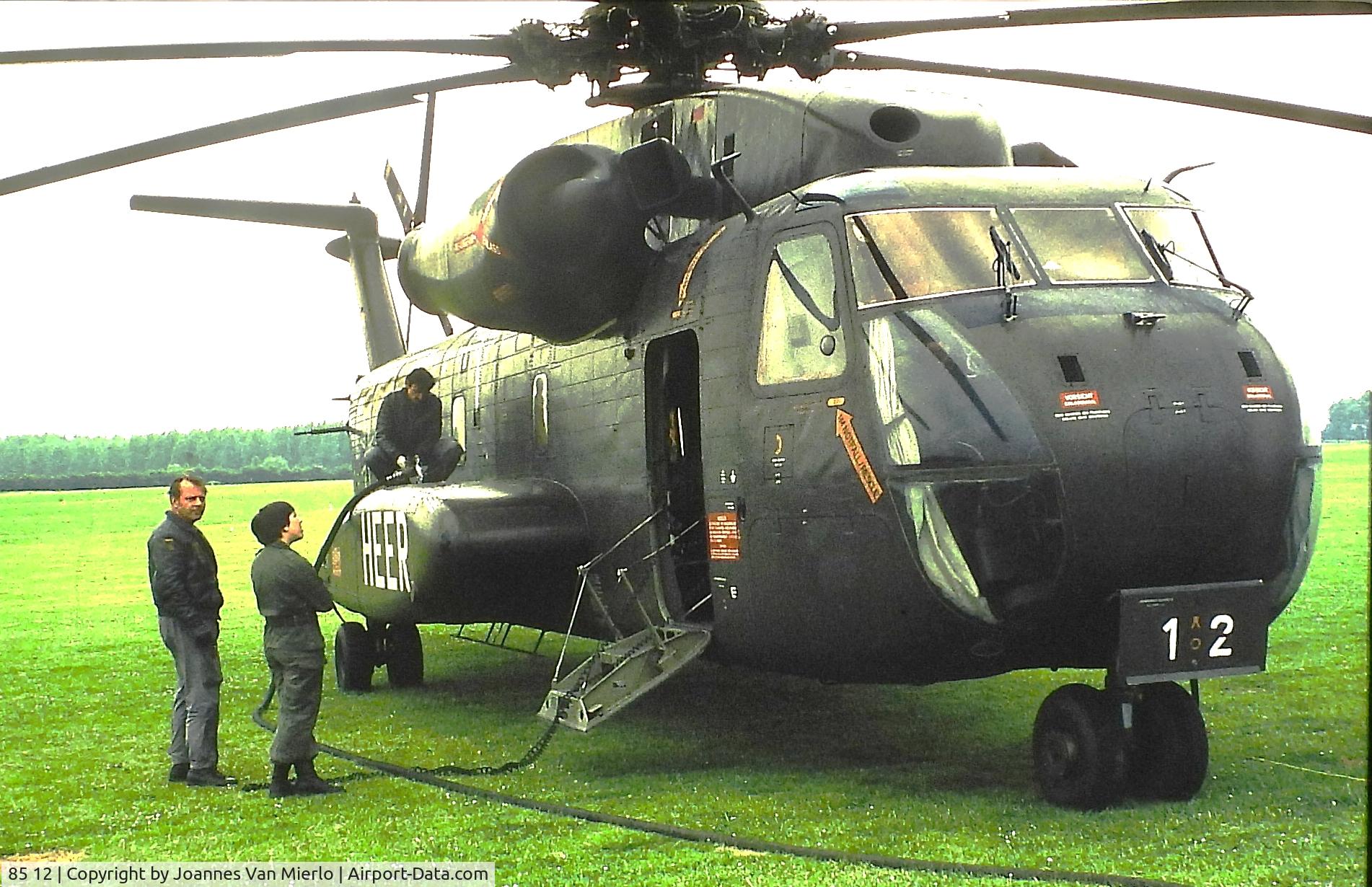 85 12, Sikorsky (VFW-Fokker) CH-53GS C/N V65-110, Werl 1980 Slide scan