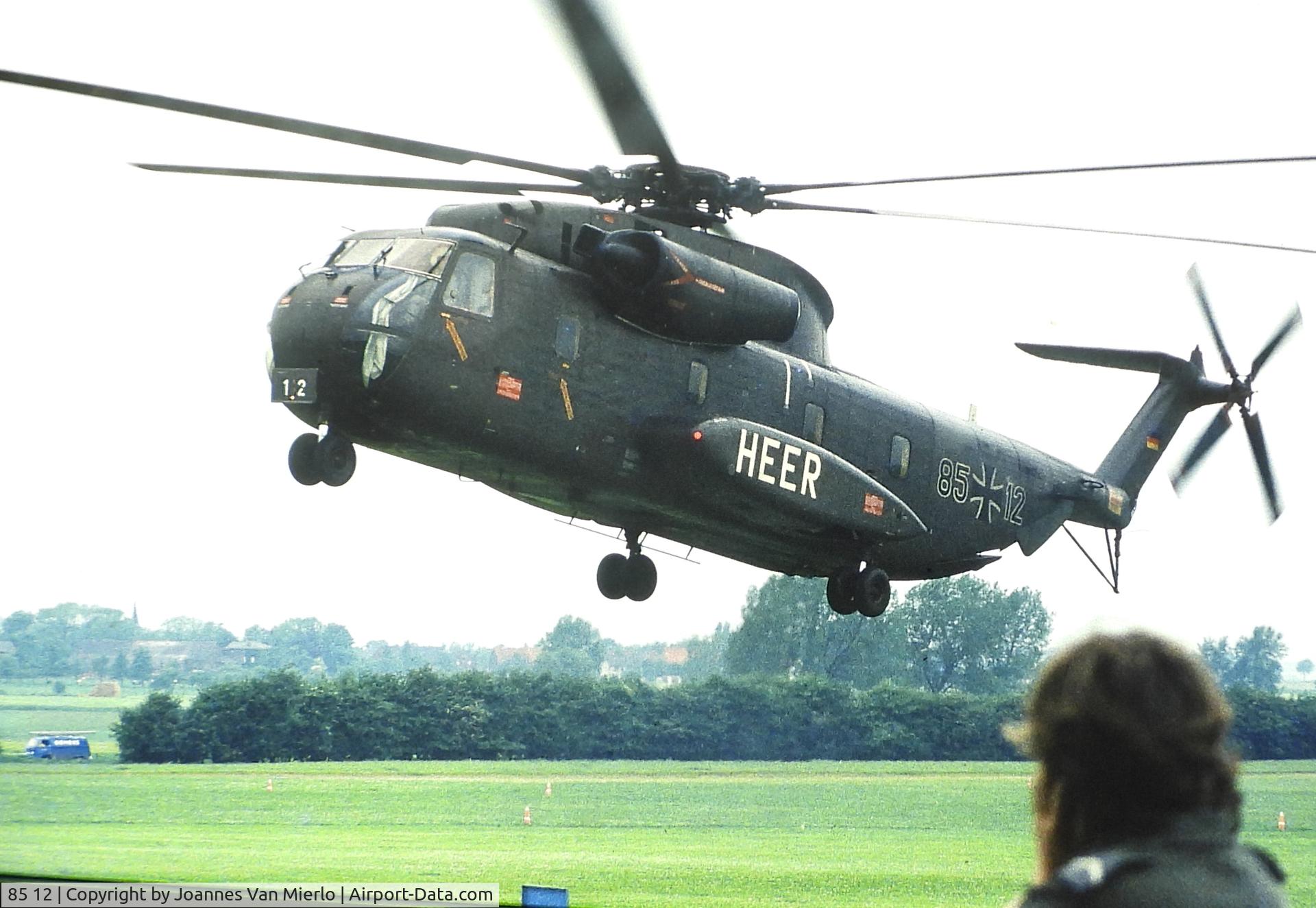 85 12, Sikorsky (VFW-Fokker) CH-53GS C/N V65-110, Werl 1980 slide scan