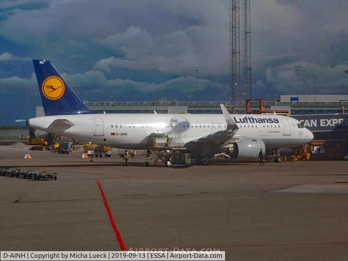 D-AINH, 2017 Airbus A320-271N C/N 7648, At Arlanda