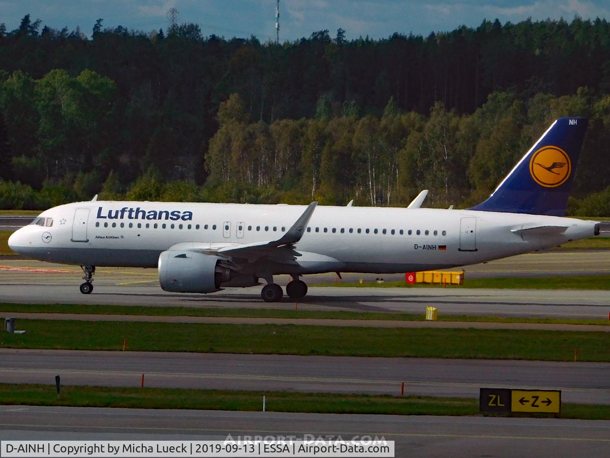 D-AINH, 2017 Airbus A320-271N C/N 7648, At Arlanda