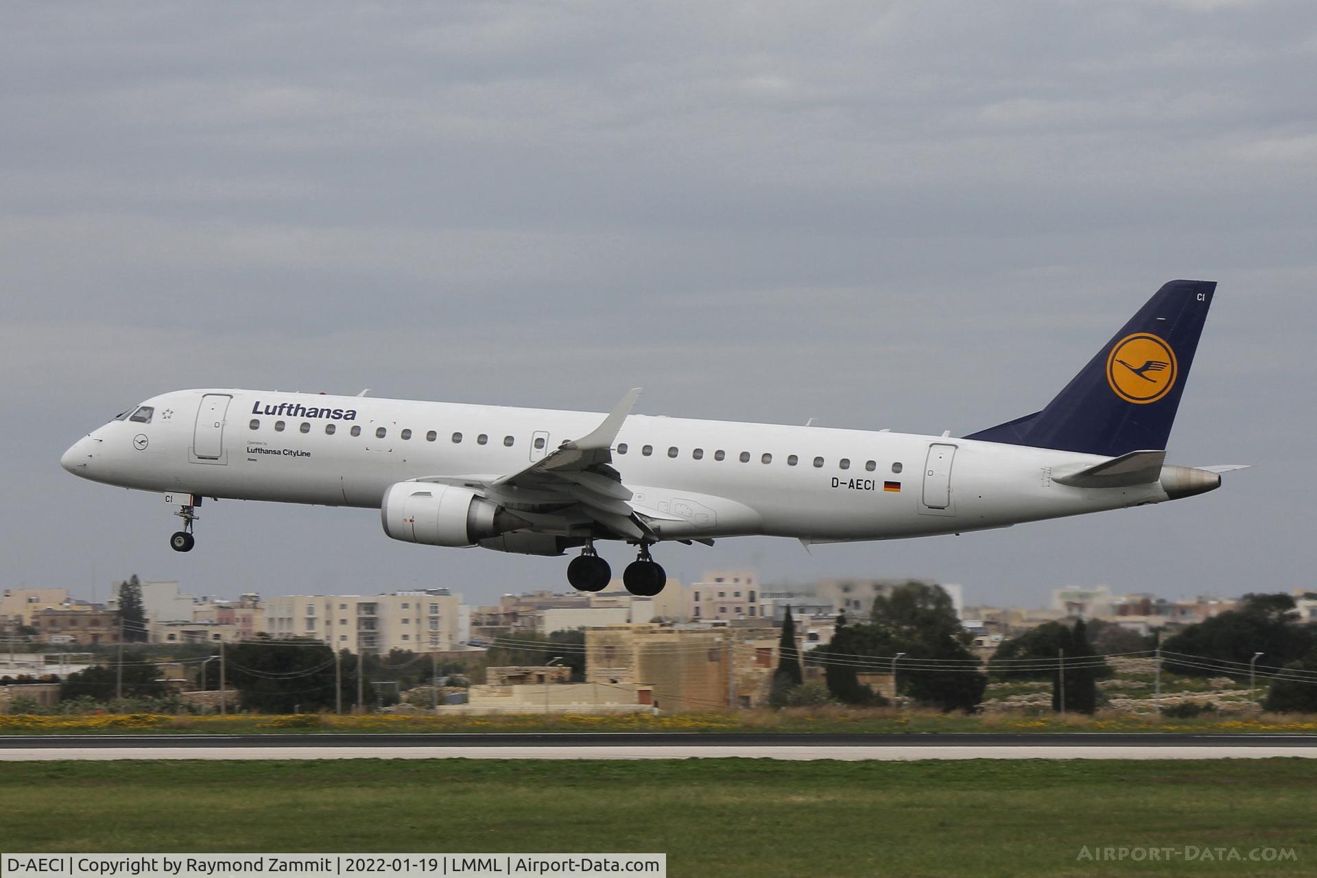 D-AECI, 2010 Embraer 190LR (ERJ-190-100LR) C/N 19000381, Embraer 190LR D-AECI Lufthansa