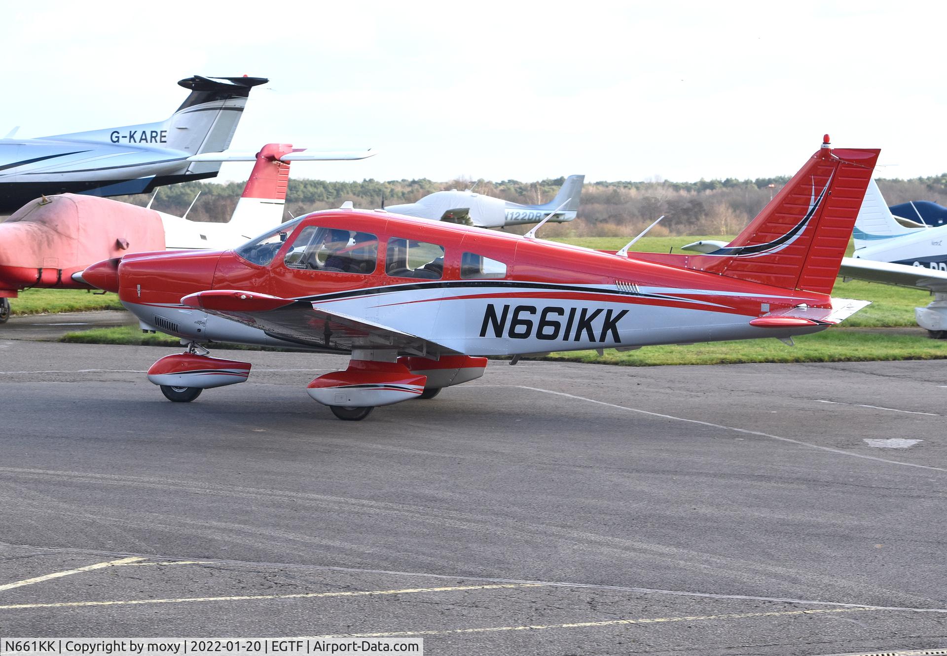 N661KK, 1987 Piper PA-28-181 Archer II C/N 2890028, Piper PA-28-181 Archer II at Fairoaks in new colour scheme.