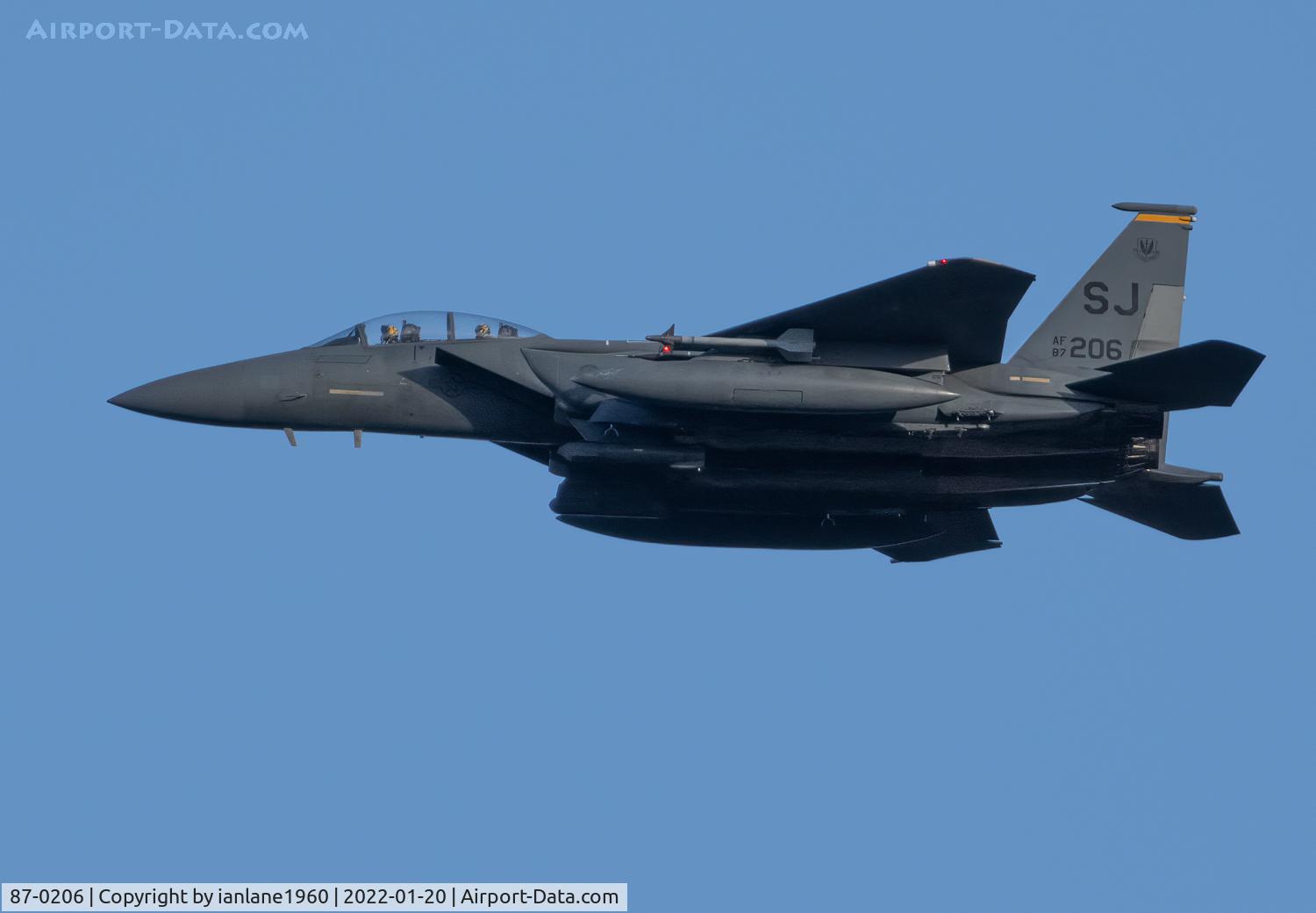87-0206, 1987 McDonnell Douglas F-15E Strike Eagle C/N 1071/E046, Seymour Johnson
