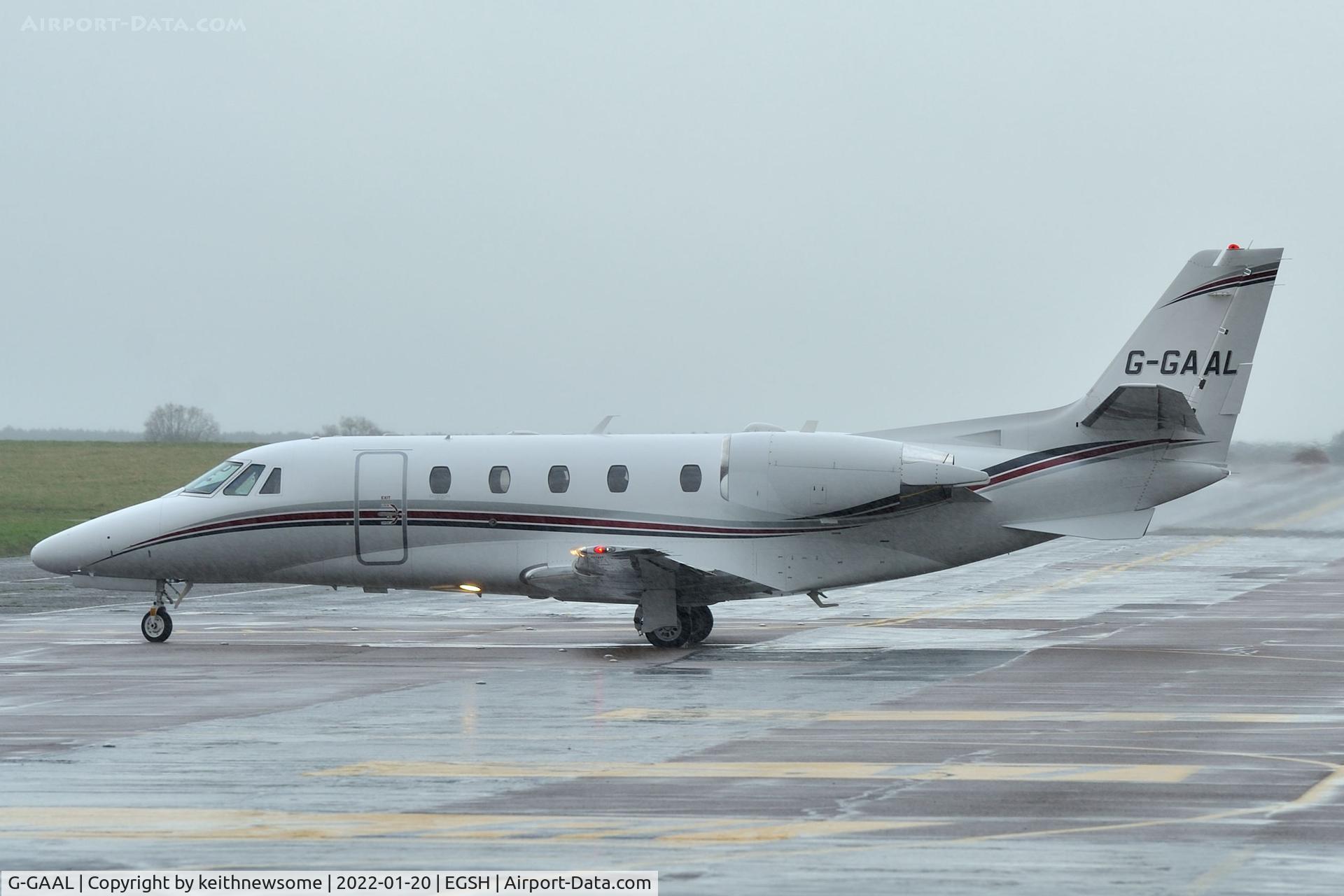 G-GAAL, 2012 Cessna 560XL Citation XLS+ C/N 560-6119, Arriving at Norwich from Northolt during a hail storm !