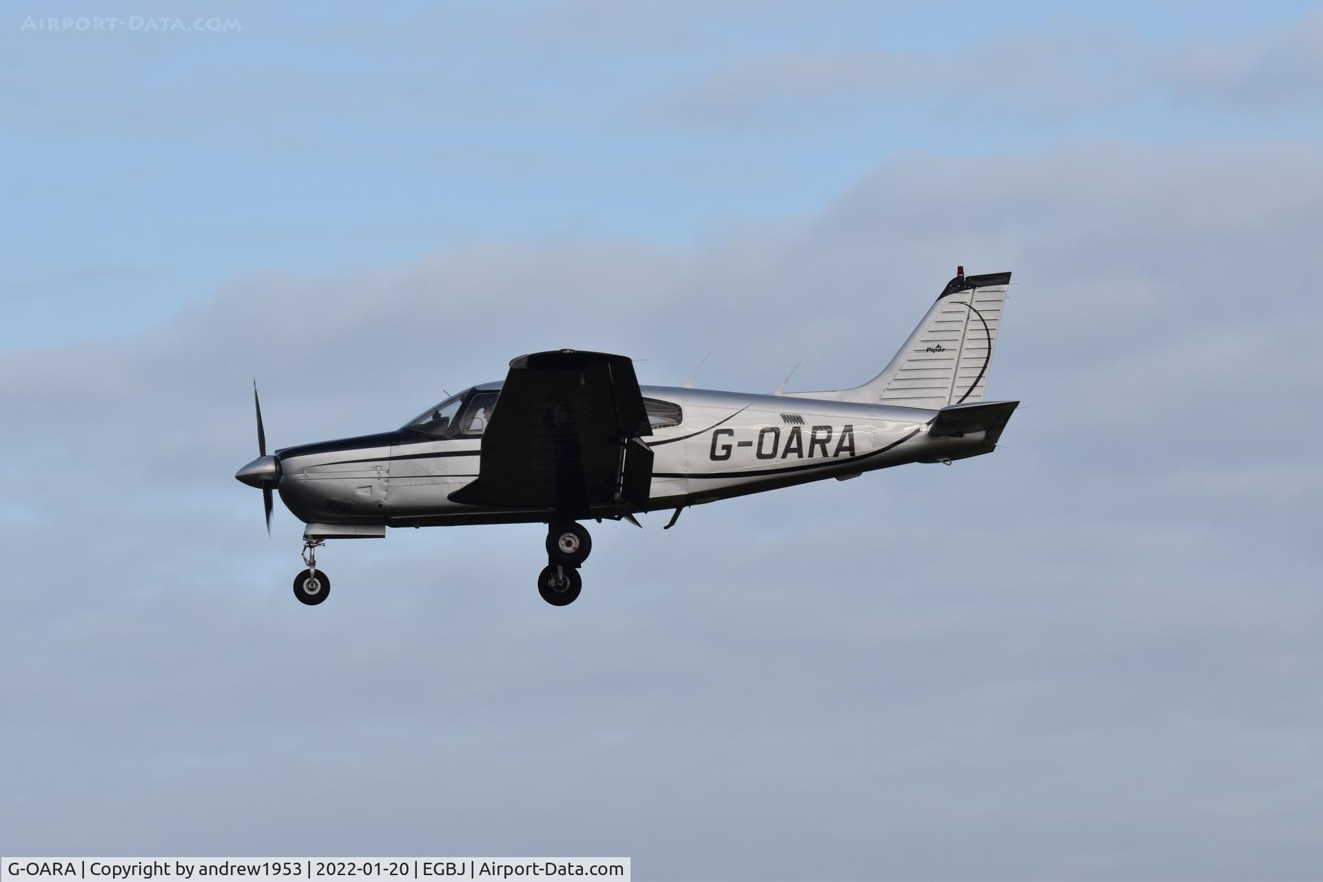G-OARA, 1988 Piper PA-28R-201 Cherokee Arrow III C/N 2837002, G-OARA at Gloucestershire Airport.