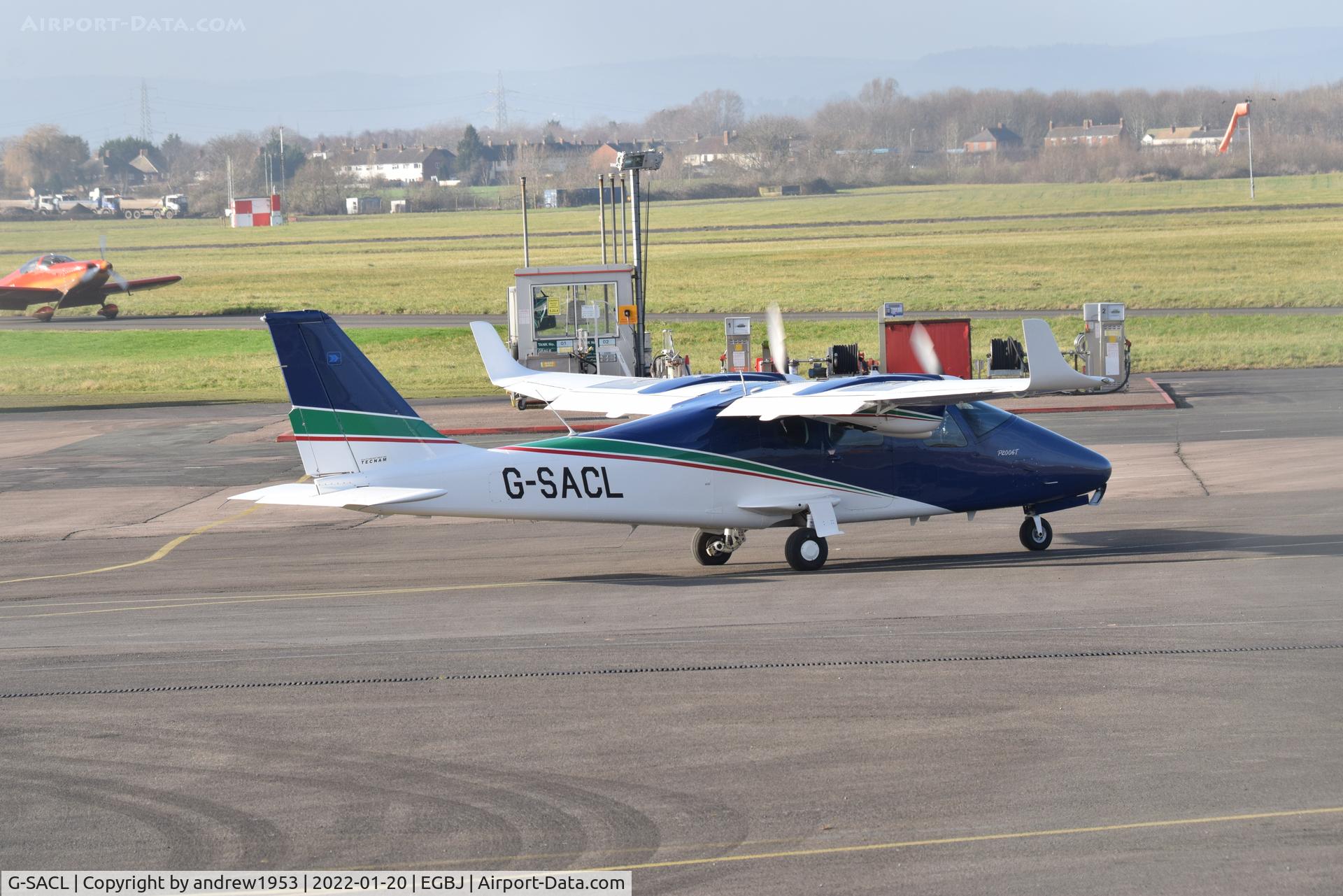 G-SACL, 2016 Tecnam P-2006T C/N 152, G-SACL at Gloucestershire Airport.