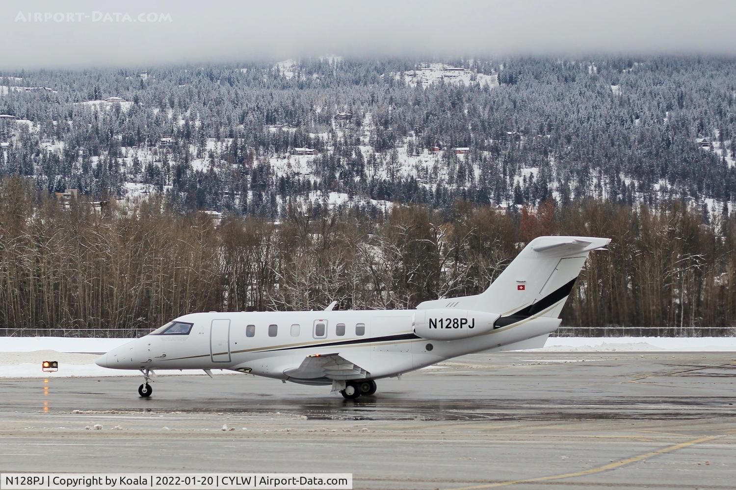 N128PJ, 2019 Pilatus PC-24 C/N 128, Inbound from Rapid City.