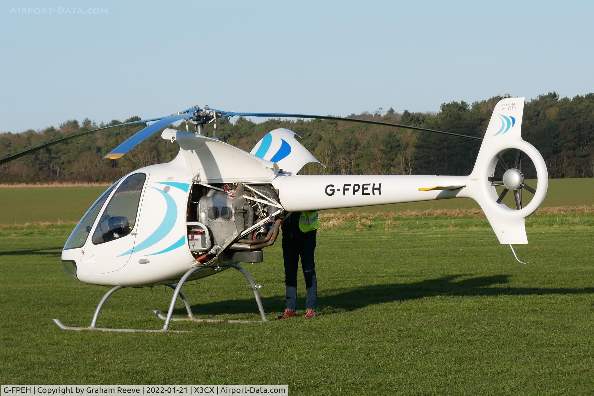 G-FPEH, 2015 Guimbal Cabri G2 C/N 1093, Parked at Northrepps.
