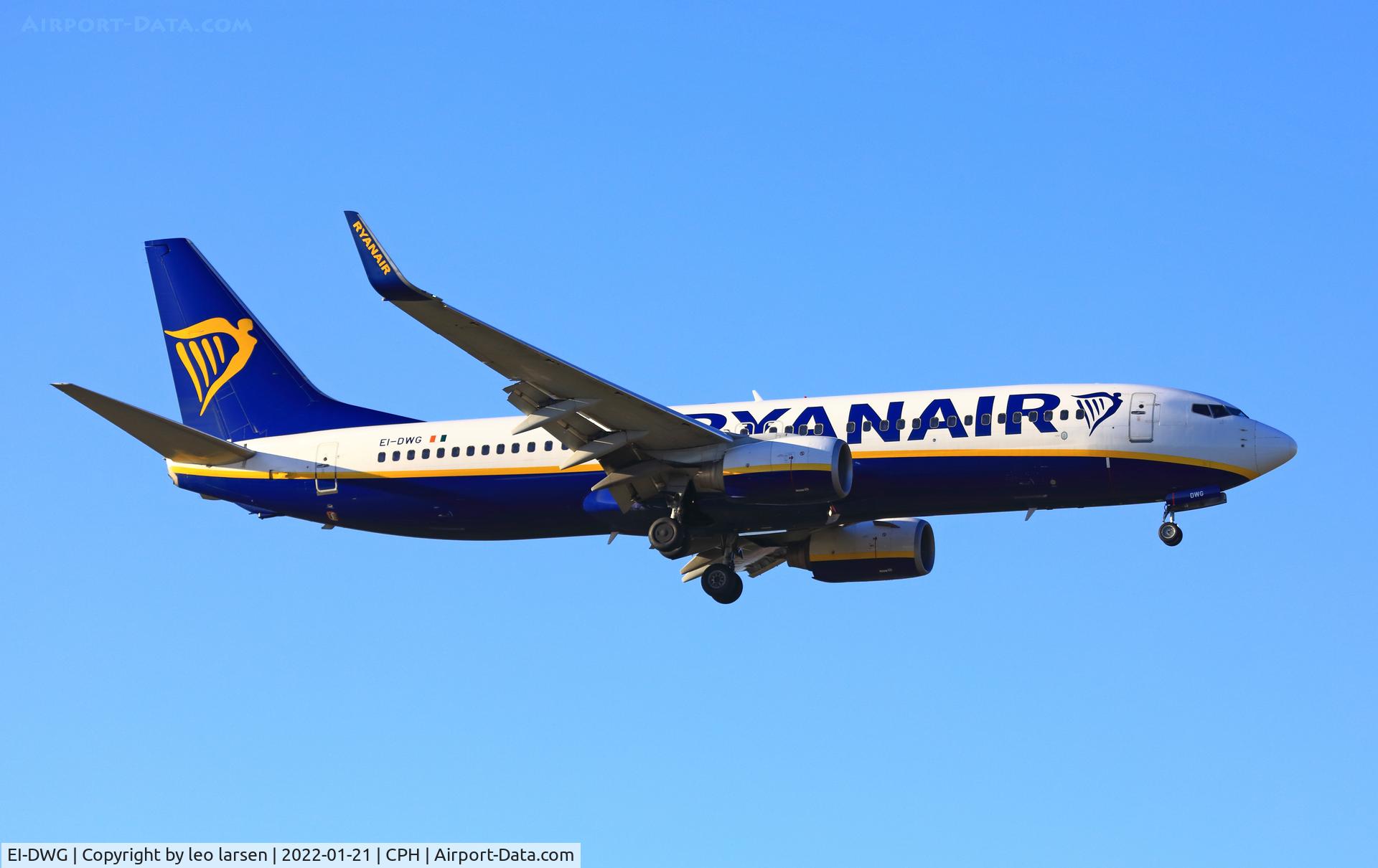 EI-DWG, 2007 Boeing 737-8AS C/N 33620, Copenhagen 21.1.2022