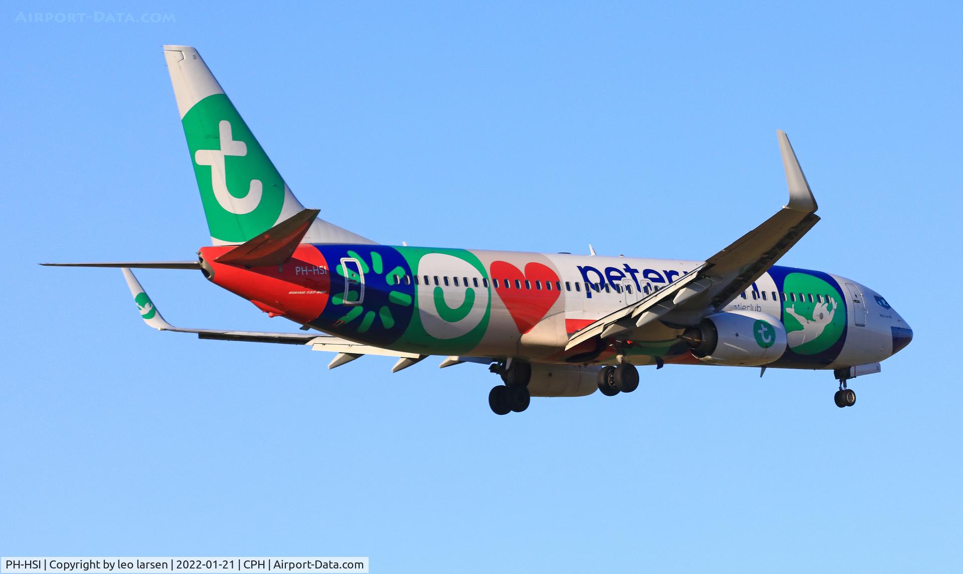 PH-HSI, 2013 Boeing 737-8K2 C/N 42148, Copenhagen 21.1.2022