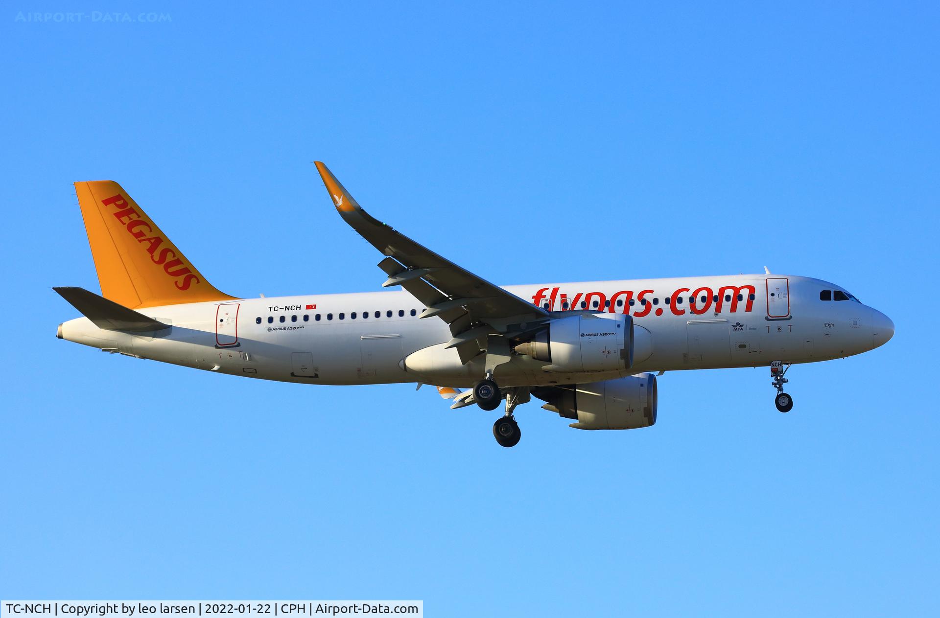 TC-NCH, 2019 Airbus A320-251NEO C/N 8962, Copenhagen 21.1.2022