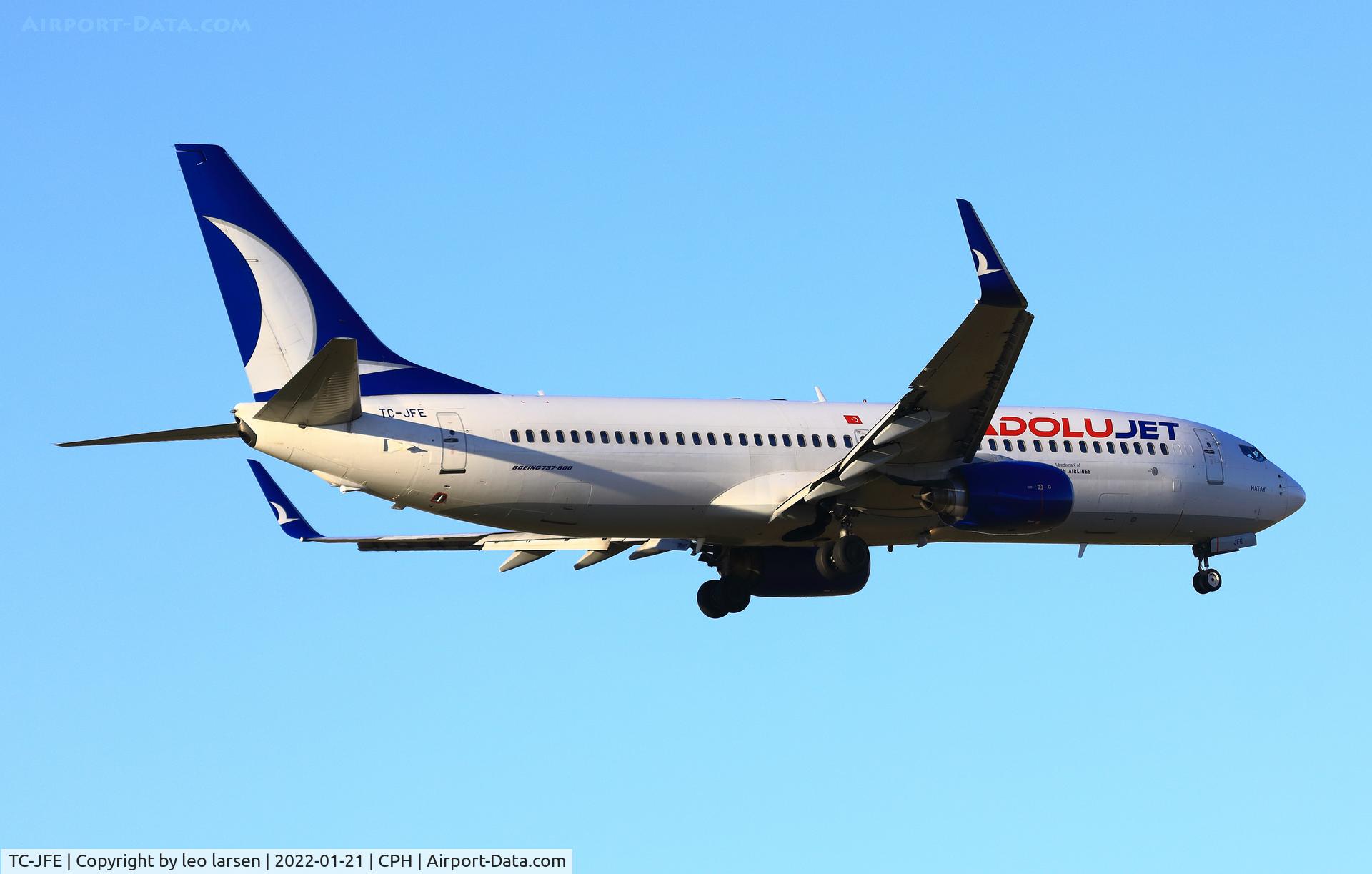 TC-JFE, 1998 Boeing 737-8F2 C/N 29767/95, Copenhagen 21.1.2022