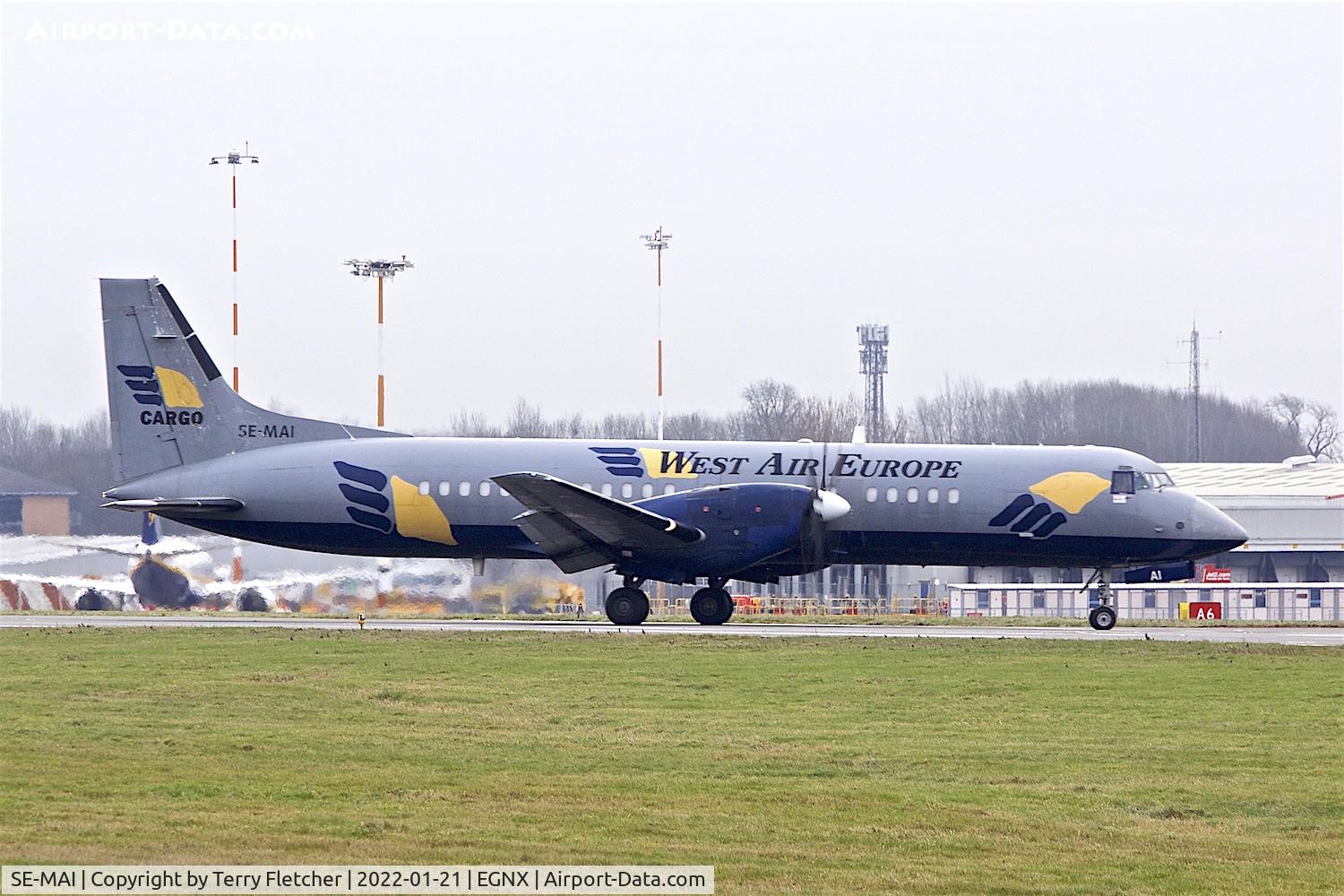 SE-MAI, 1988 British Aerospace ATP C/N 2010, At East Midlands