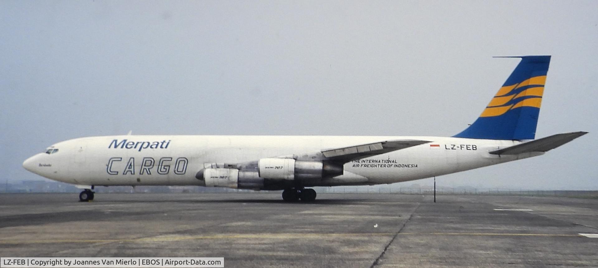 LZ-FEB, 1967 Boeing 707-323C C/N 19584, Slide scan