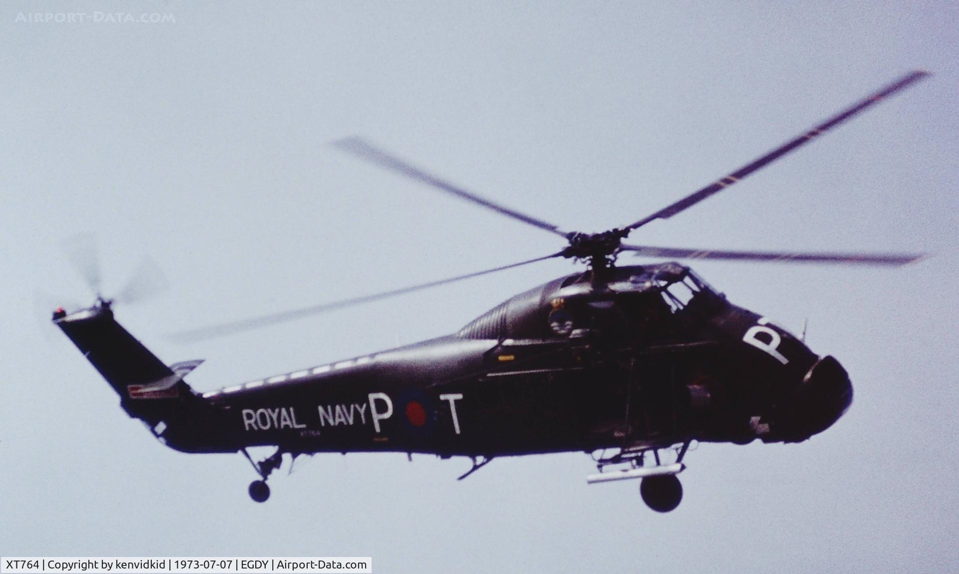 XT764, 1967 Westland Wessex HU.5 C/N WA486, At the 1973 Yeovilton Air Day.