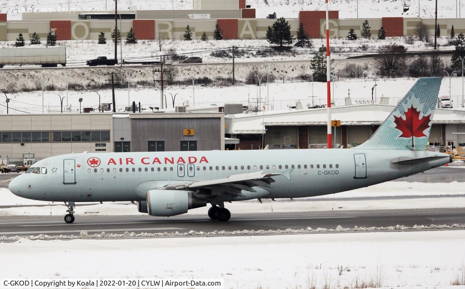 C-GKOD, 2002 Airbus A320-214 C/N 1864, Arrival from Toronto