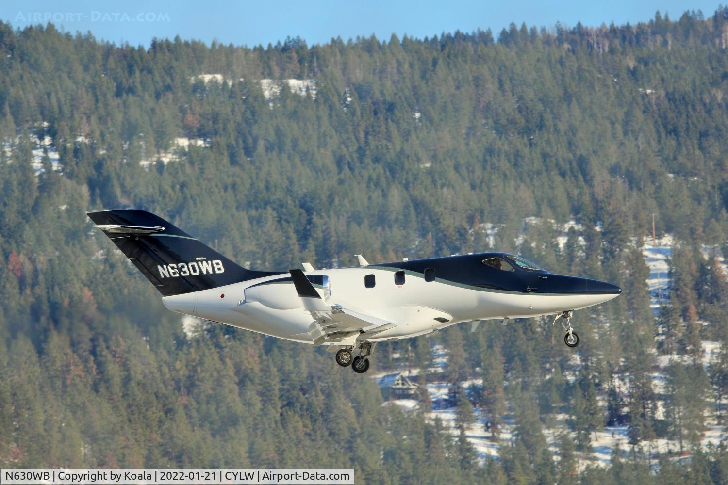 N630WB, 2018 Honda HA-420 HondaJet C/N 42000119, Inbound from Jackson Hole