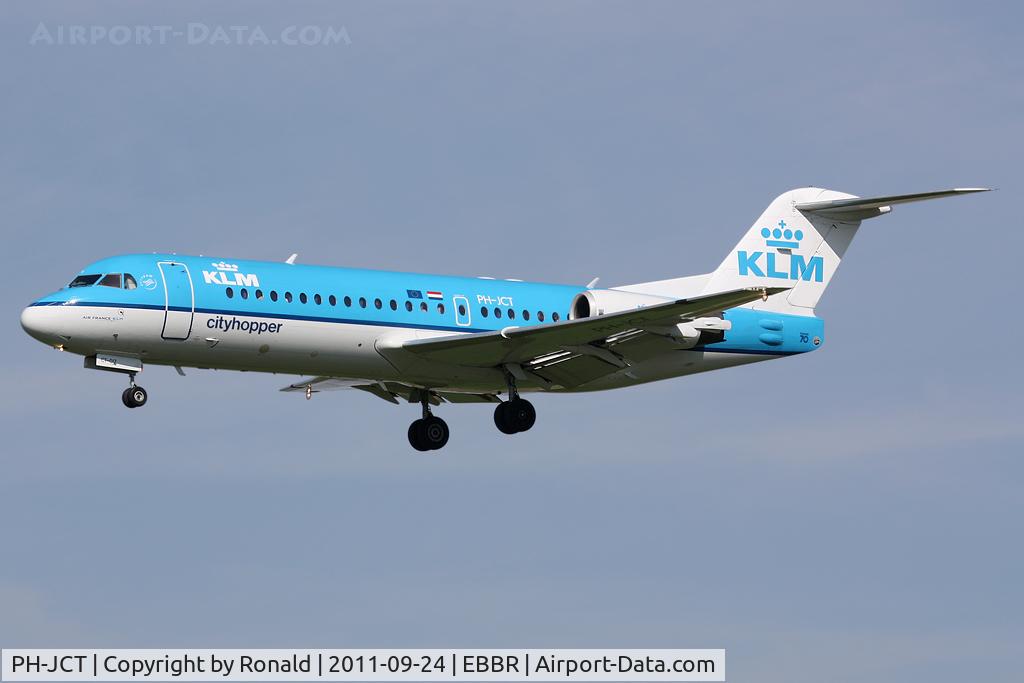 PH-JCT, 1995 Fokker 70 (F-28-0070) C/N 11537, at bru
